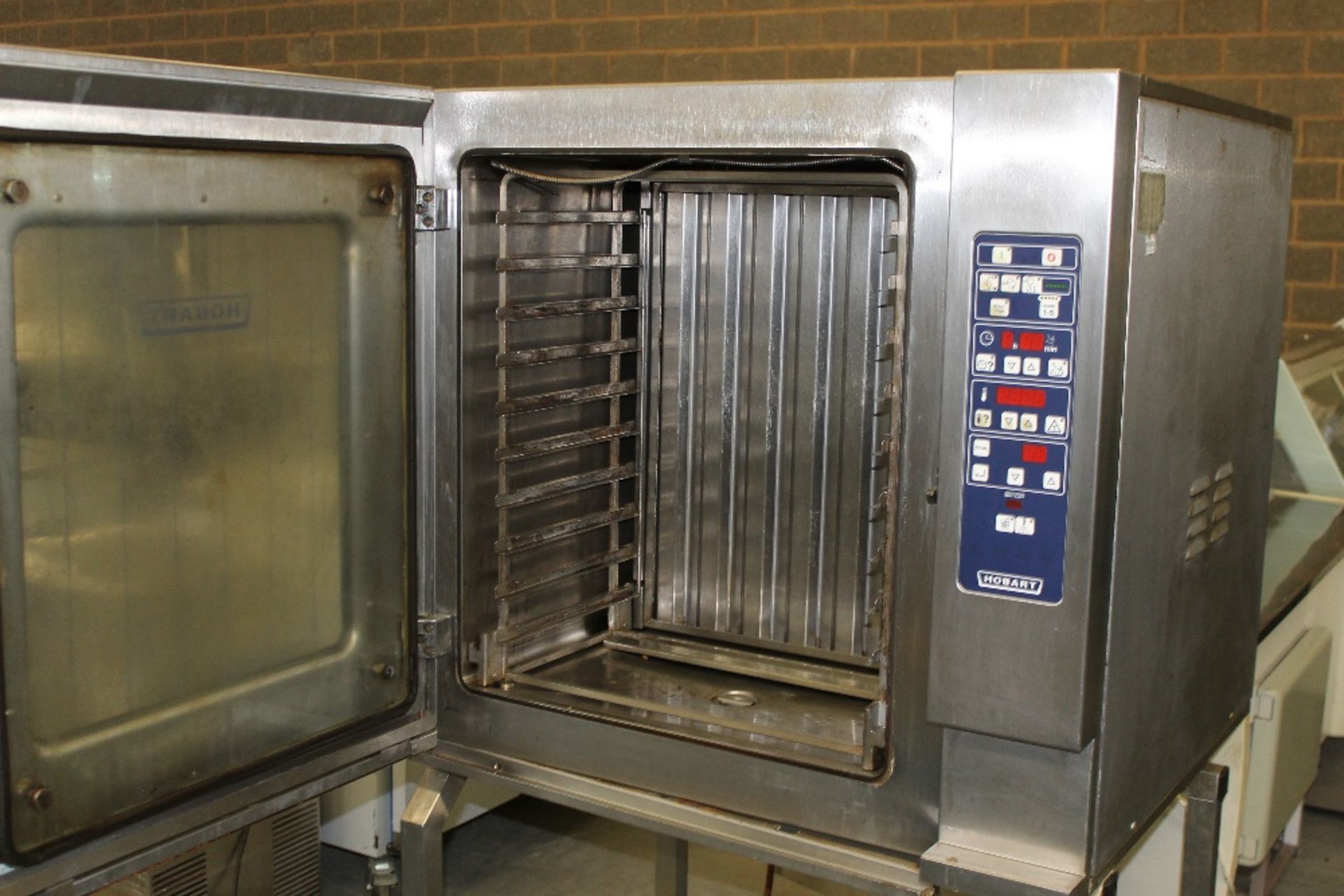 Hobart10 Grid Combi Oven  - with stand – W90cm x H160cm x D80cm Collect from Alcester , - Image 2 of 3