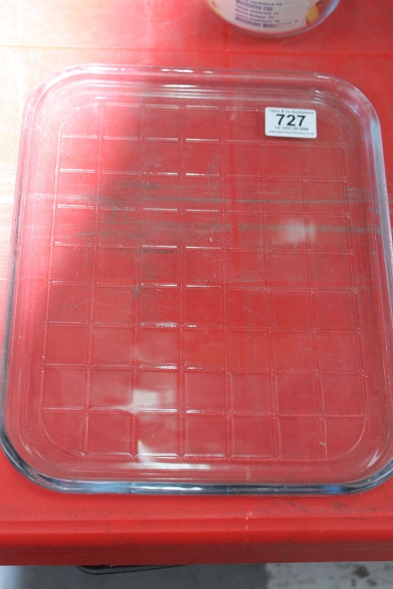 1 x glass rectangular tray