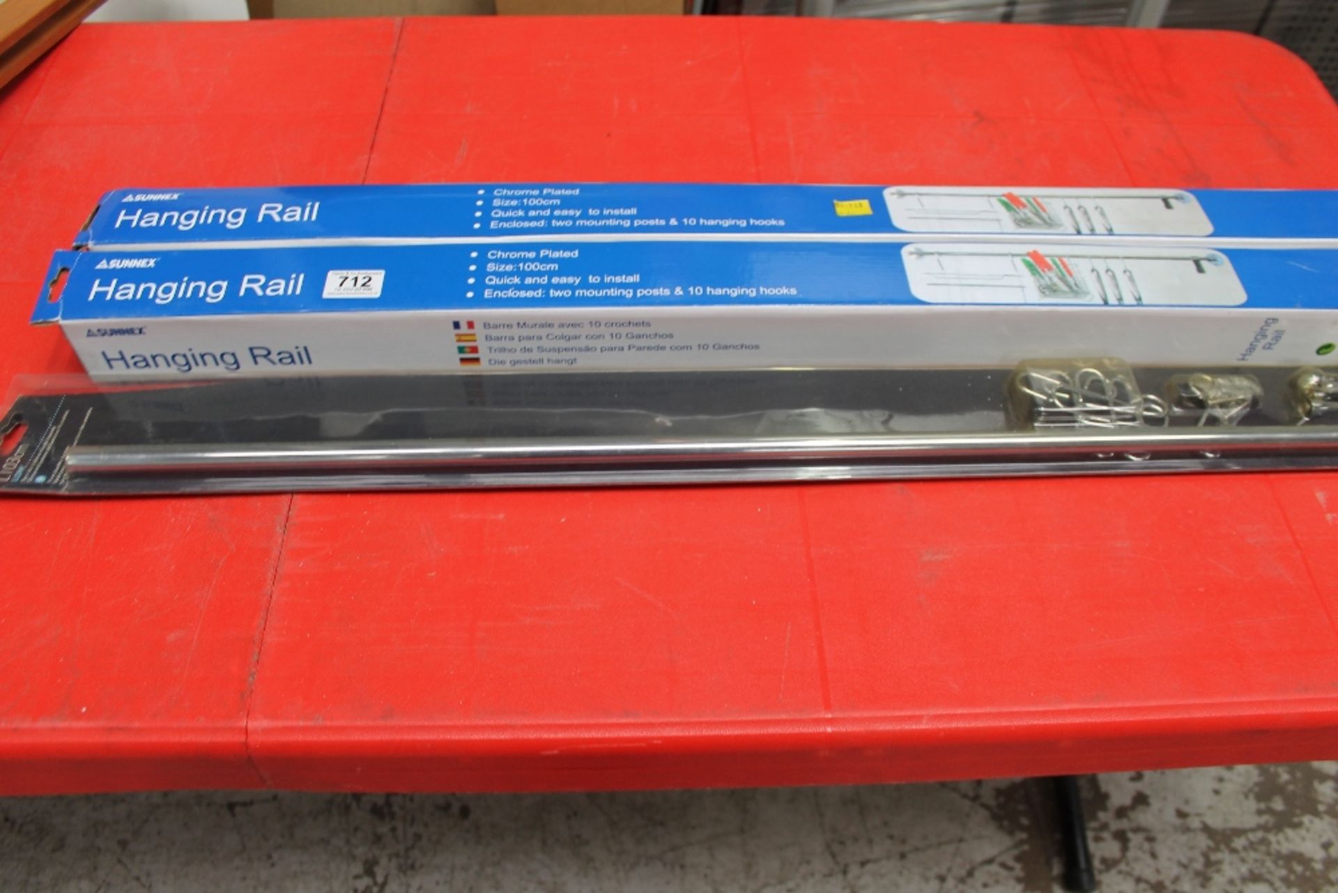 3 x hanging rails (sunnex) - NO VAT