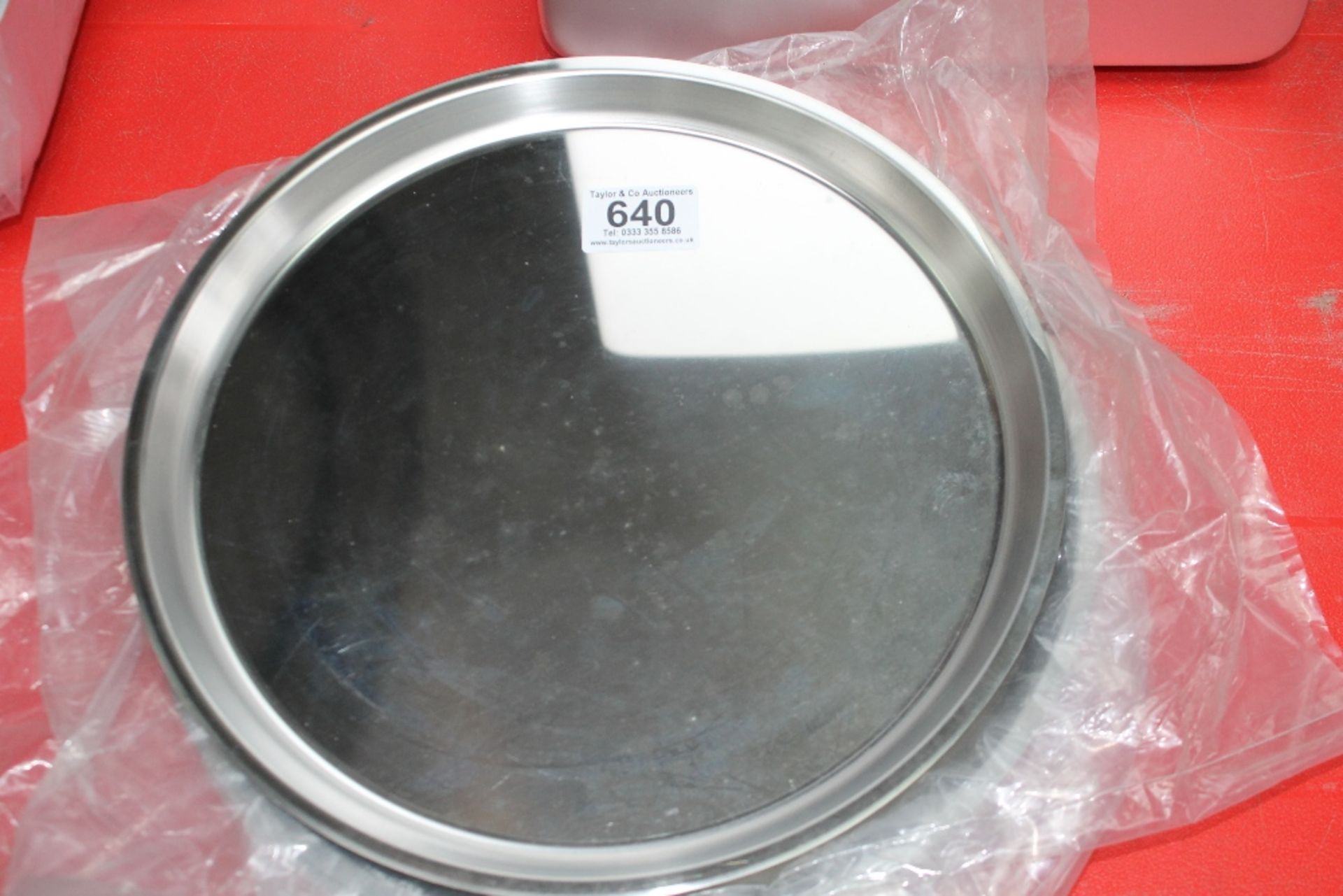 3 x 11" S/Steel round trays – NO VAT