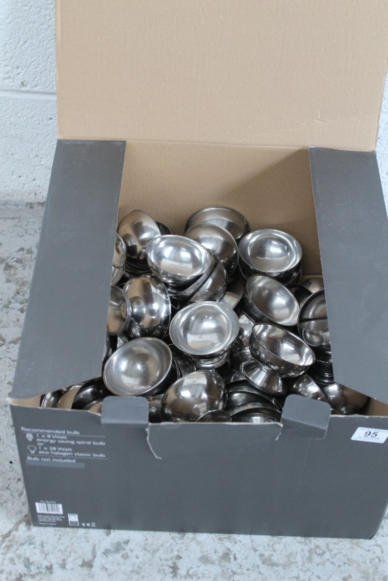 Box of Stainless Steel Cocktail Dishes – NO VAT