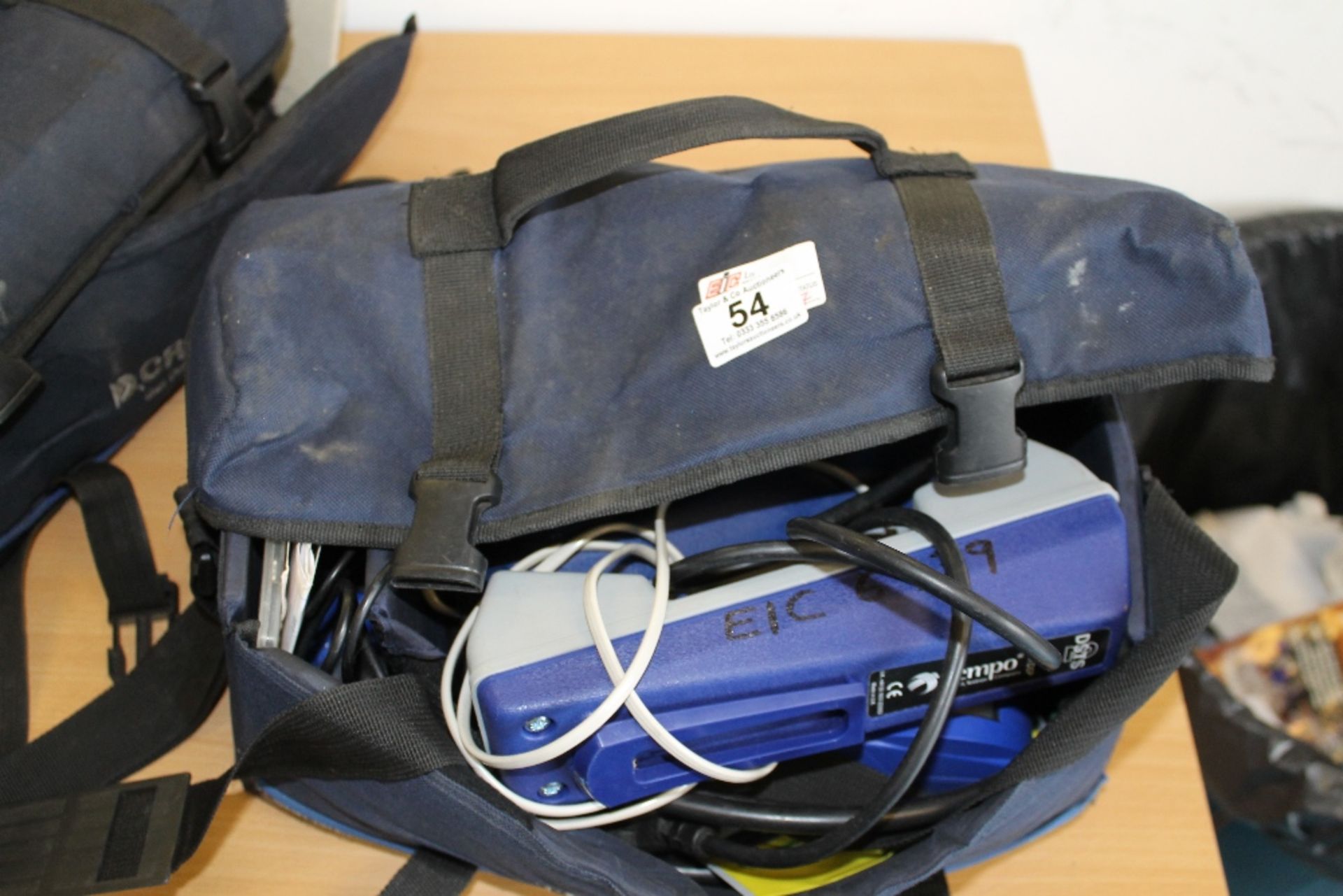 Bag Containing Seaward PAC500 Appliance Checker + Anton Charger + other electrical testing items – - Image 2 of 3