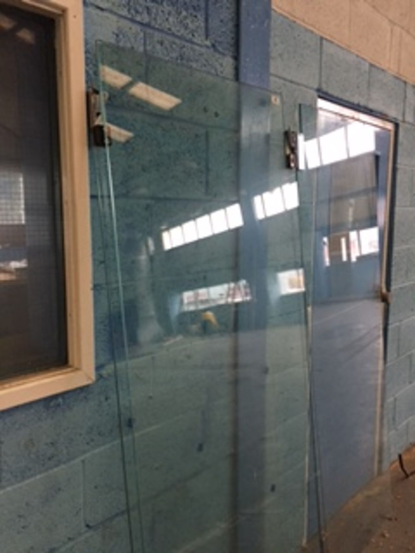 3 x Glass Office Doors -W78cm x H198cm – NO VAT