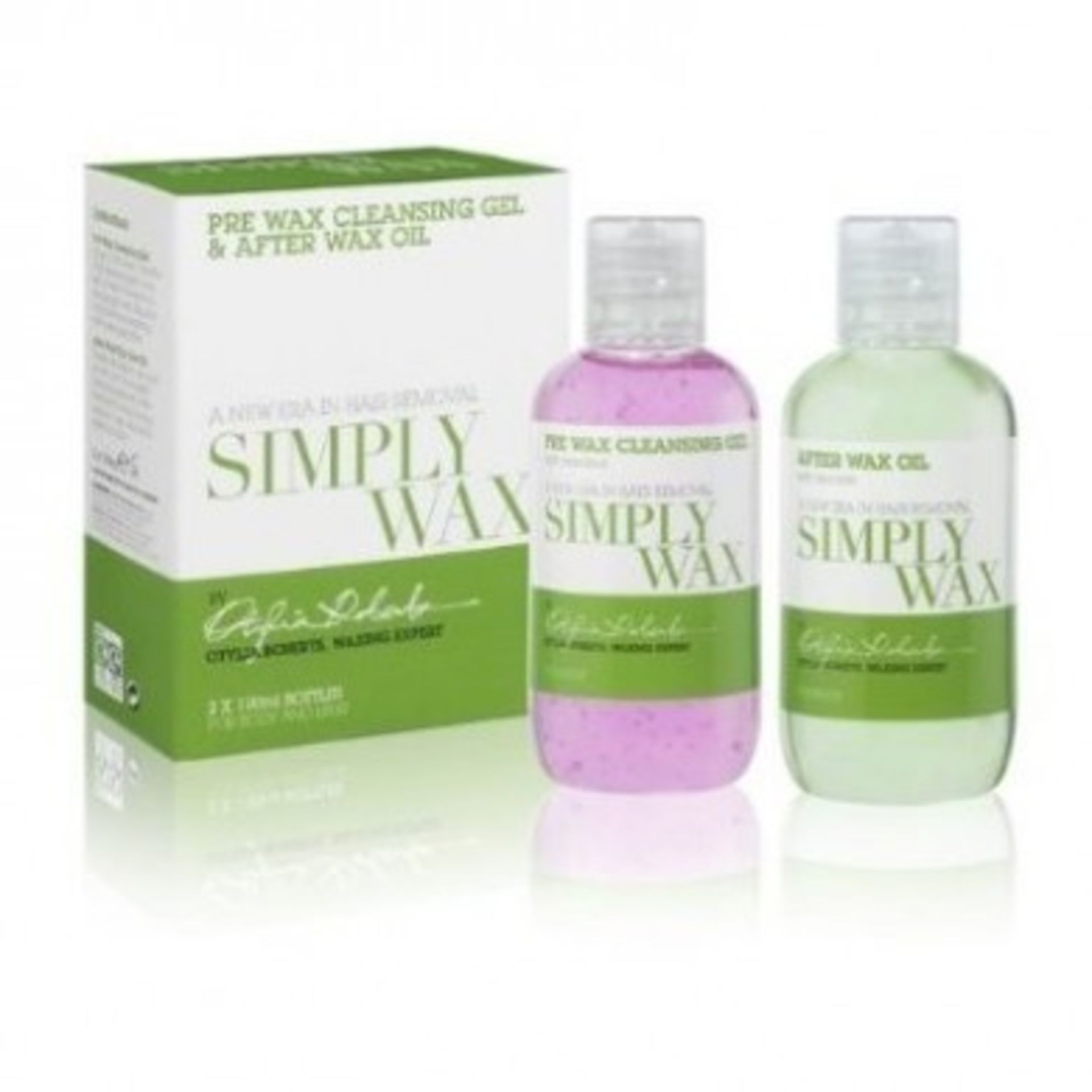 00 x Simply Was Sets – Pre wax cleansing gel and wax oil- 2 x 100ml set – NO VAT – UK Delivery £40