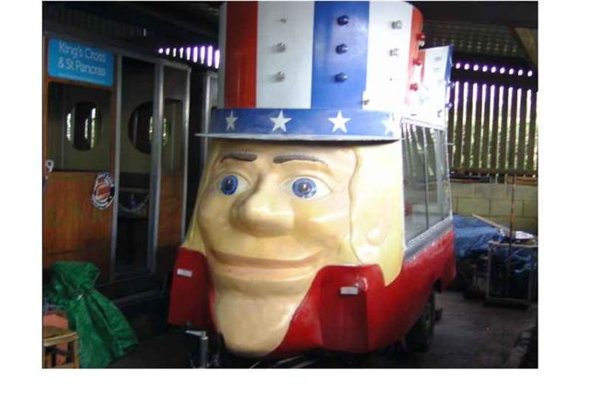 Uncle Sam’ two headed Cummins built ice cream trailer. Quite a rare item, a massive attraction in - Image 7 of 7