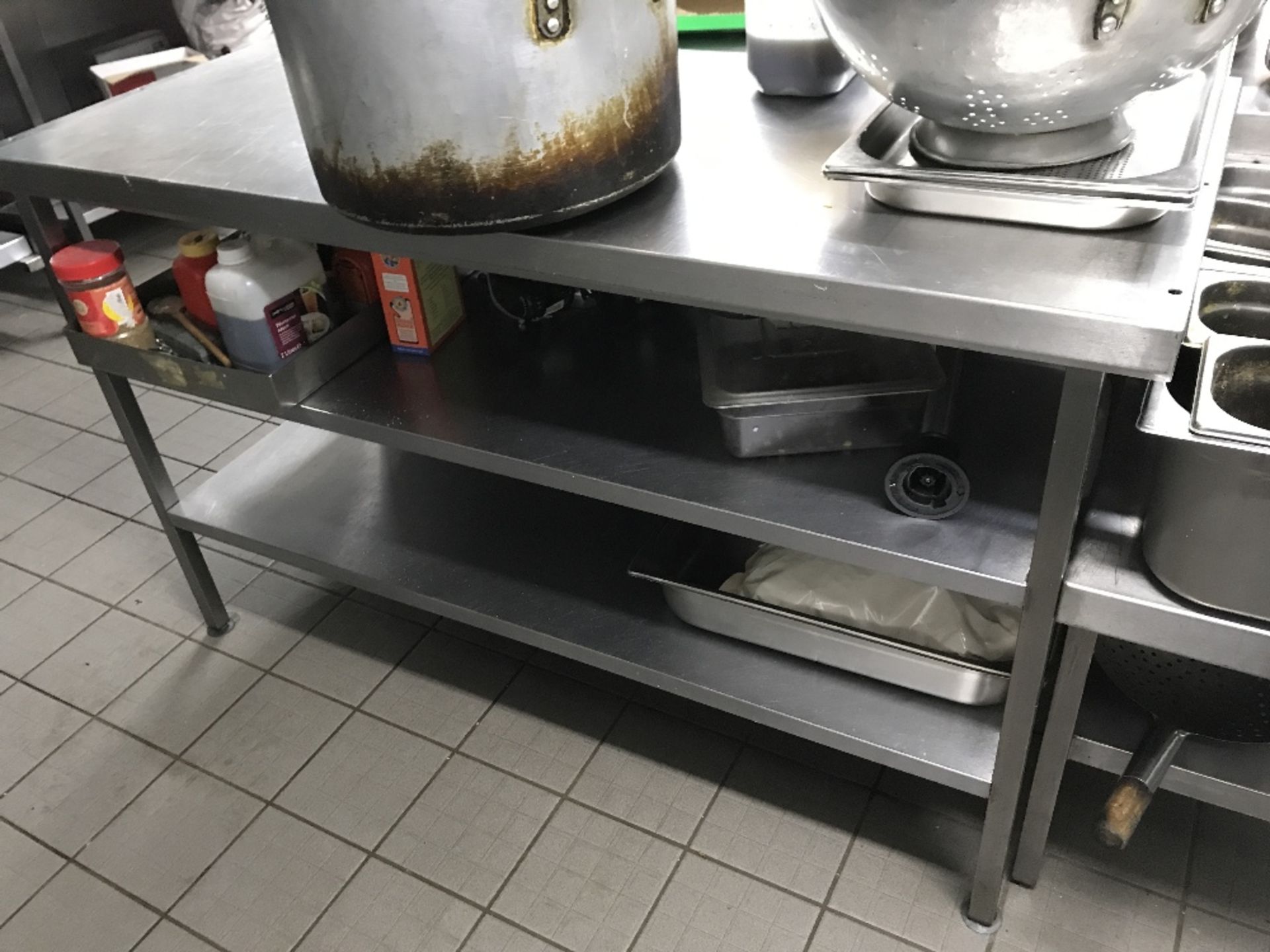 2 tier prep table – 1200×600mm