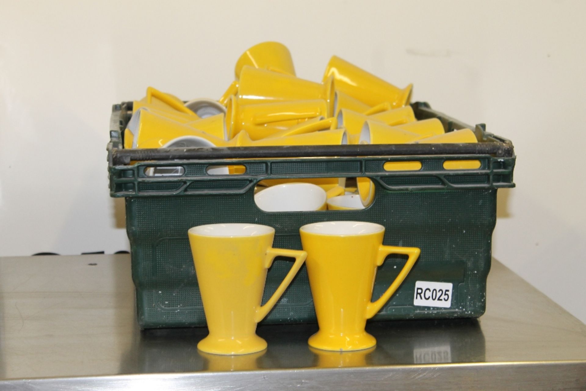 Box of Yellow Mugs