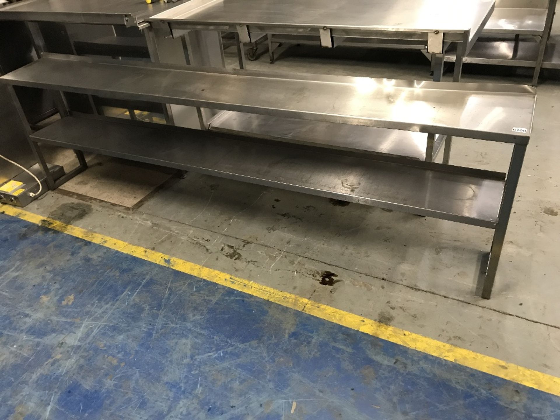 2 Shelf Gantry - W2500 x D300mm - fits with 4 screws on to a table