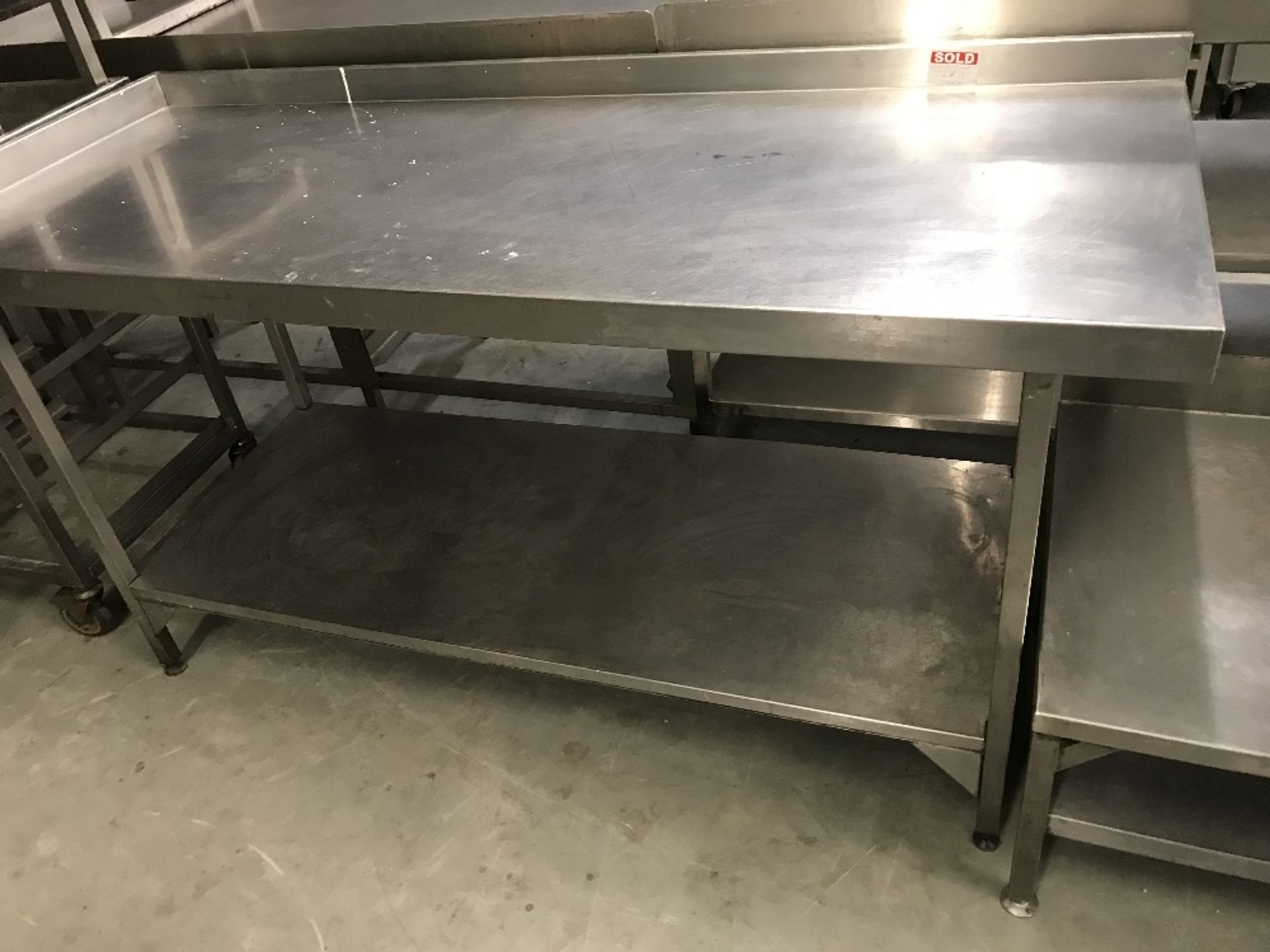 Wall Table 1800 x 700mm with undershelf