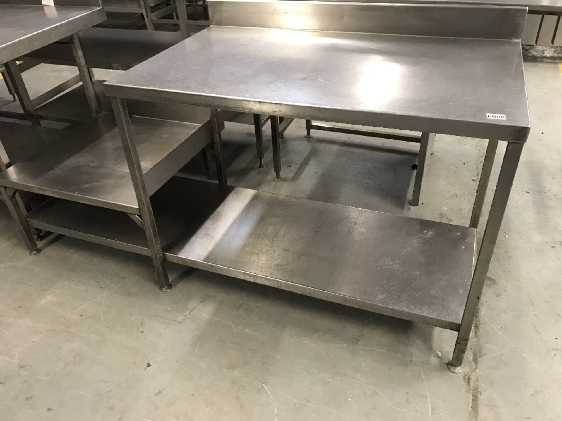 Wall Table with undershelf and stand for Dishwasher 1840 x 700mm