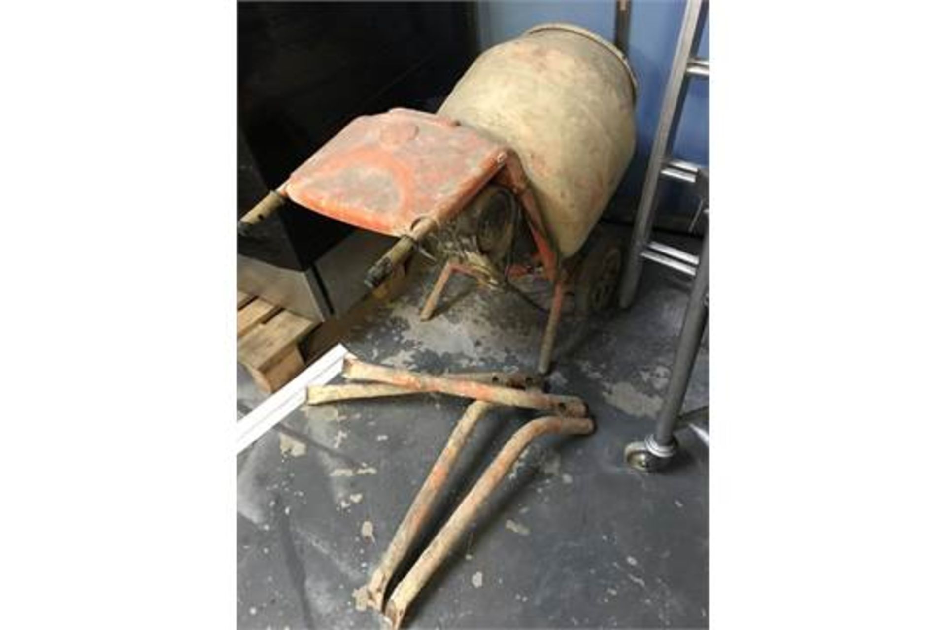 Cement mixer and stand