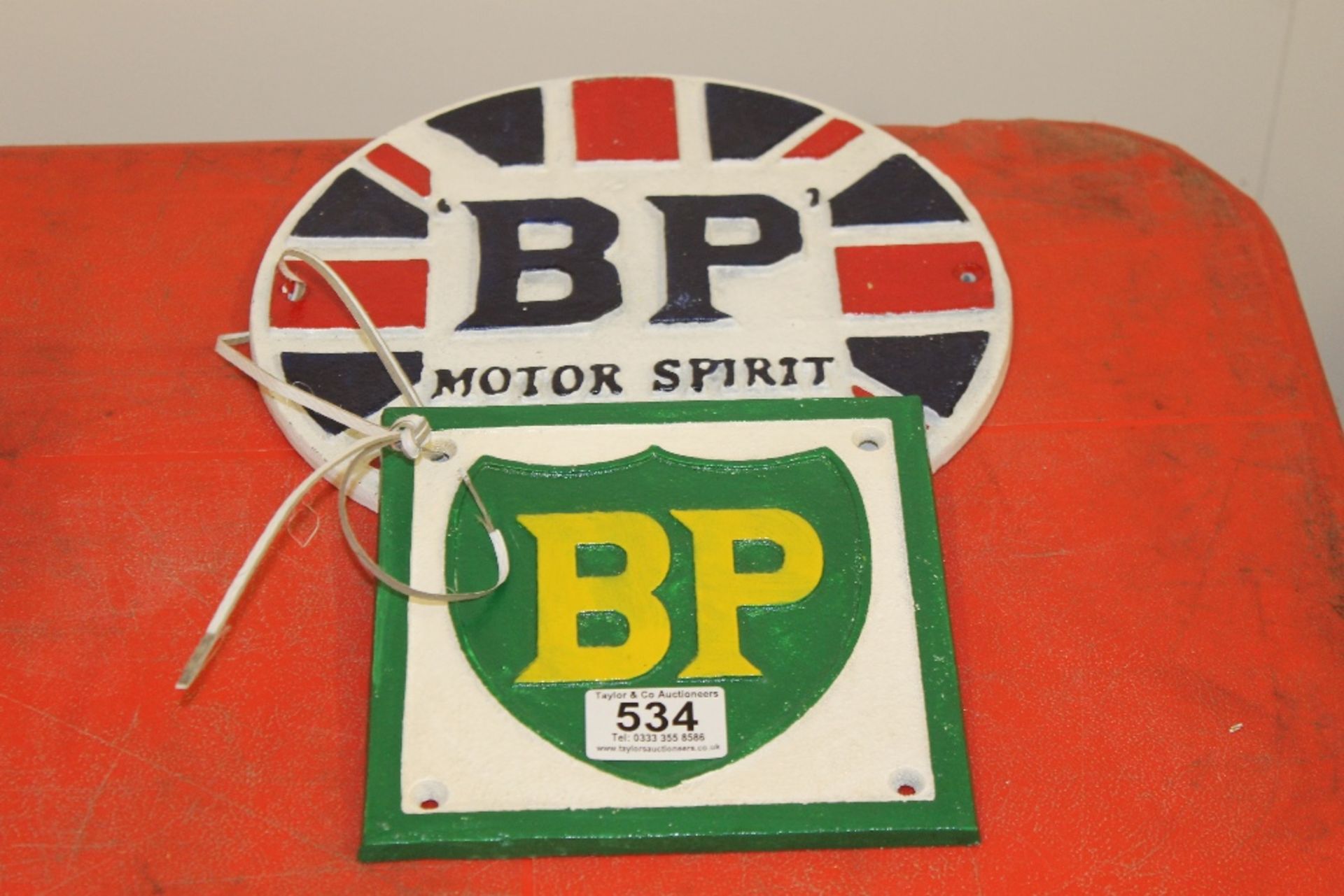 2 BP Plaques – Cast Metal