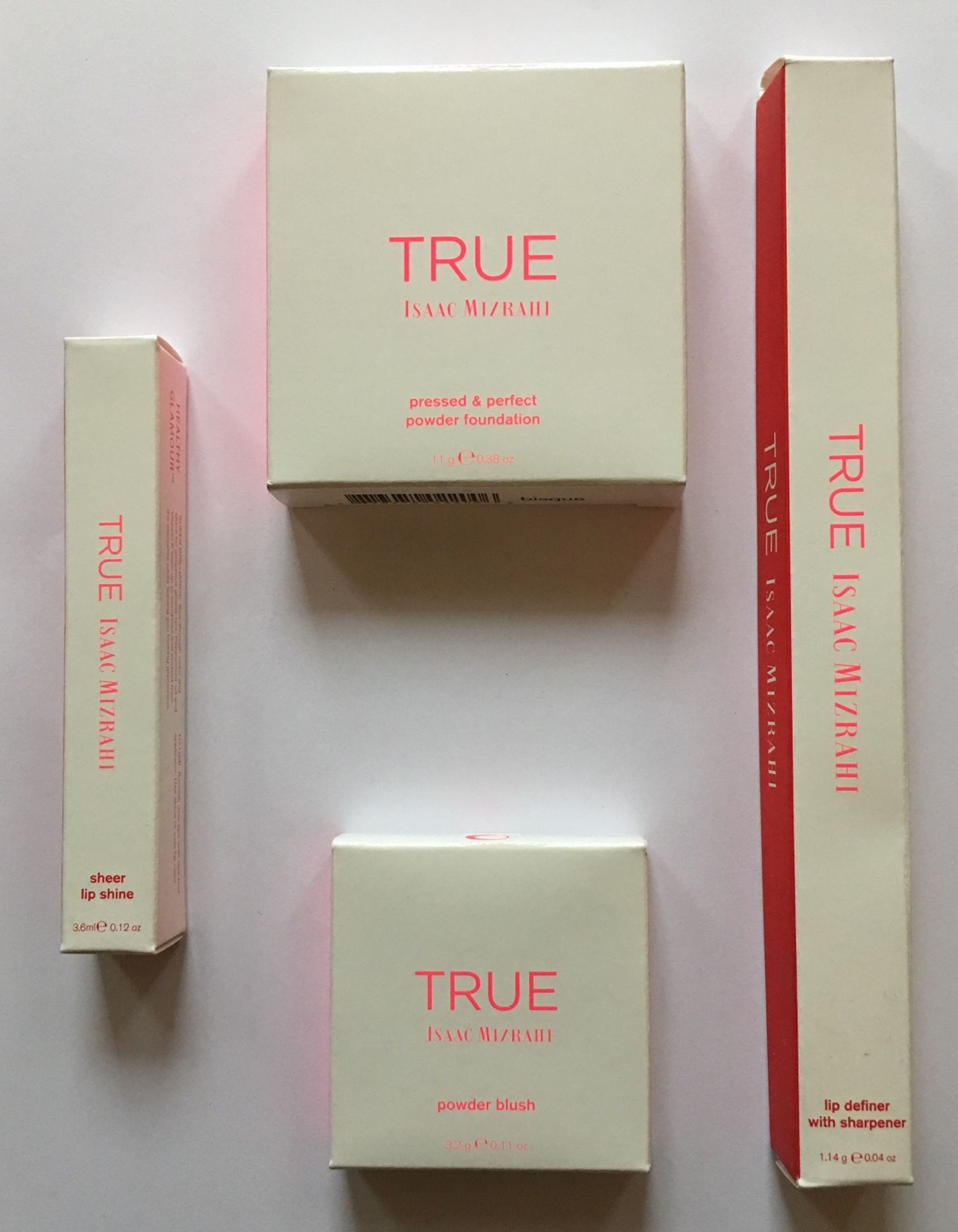100 x True by Issac Mizrahi – 4 Gift Item Set RRP £60 per set Each set is individually packed in a