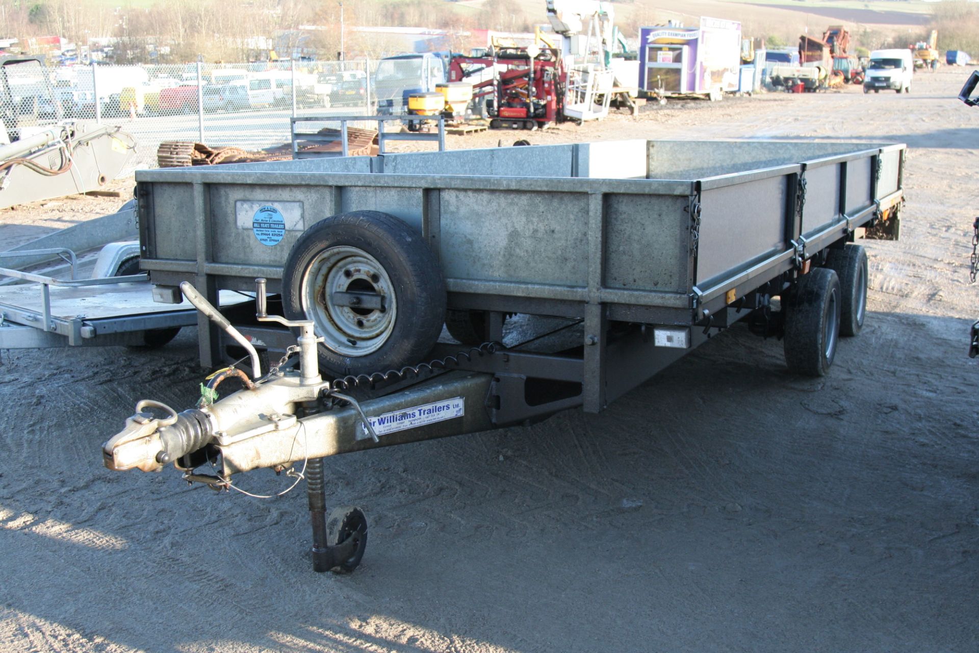 IFOR WILLIAMS 18 FT FLAT BED TRAILER C/W SIDES & SPARE