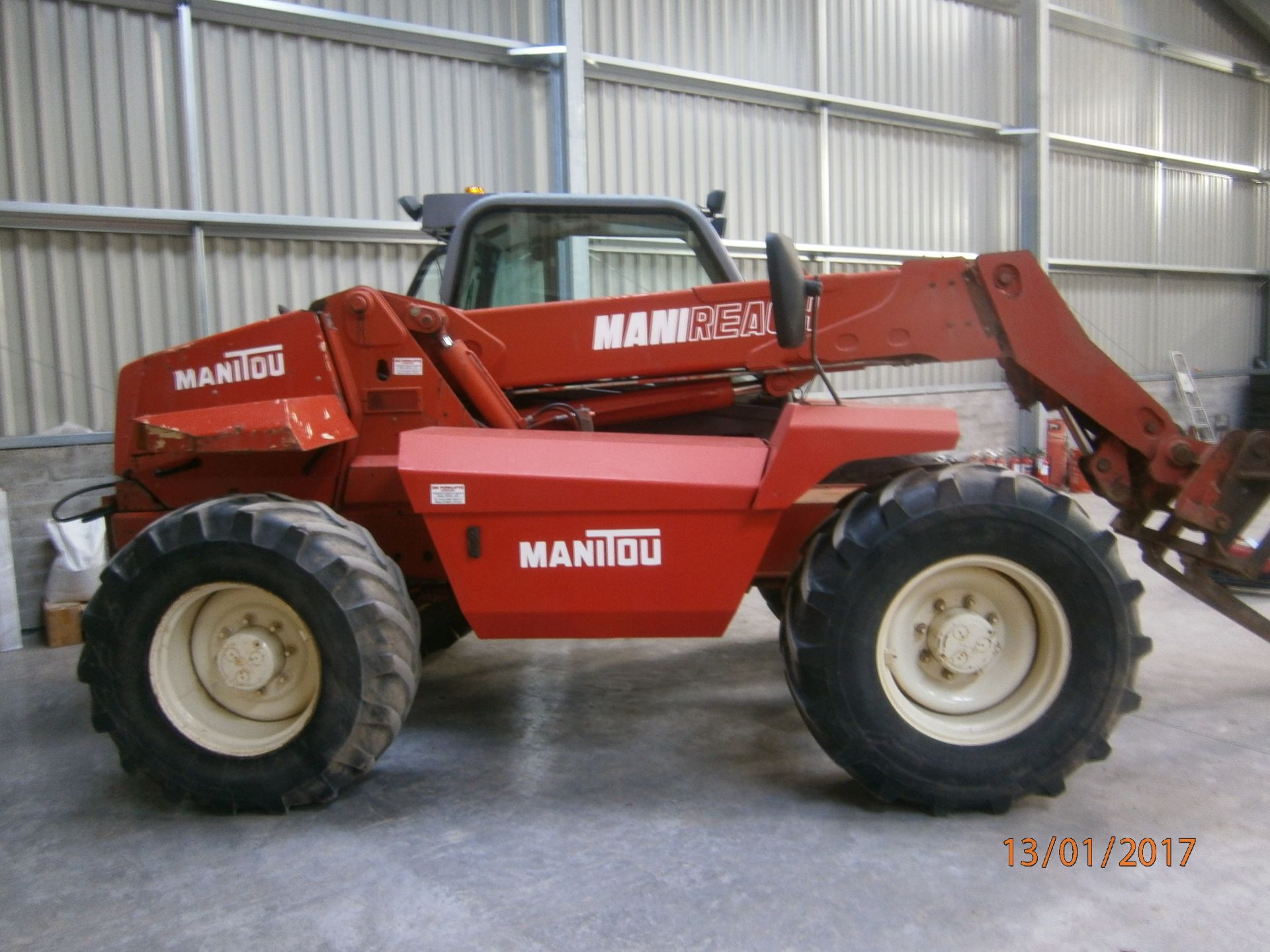 1 No. P846 FTS - Manitou MLT628 Turbo Telehandler - cw Manifix Hitch - Displaying 8,246 Hours - - Image 3 of 4