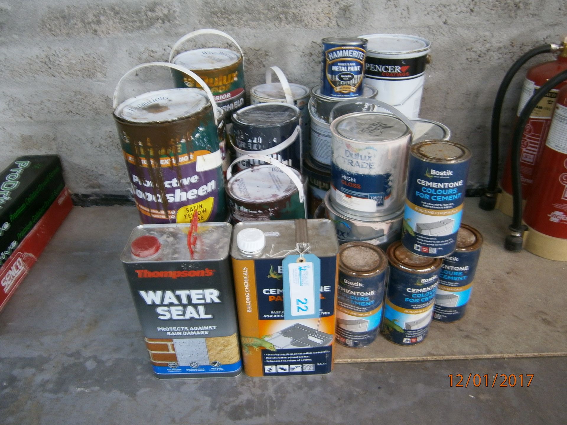 1 No. Quantity Various Paints, Colours And Sealants