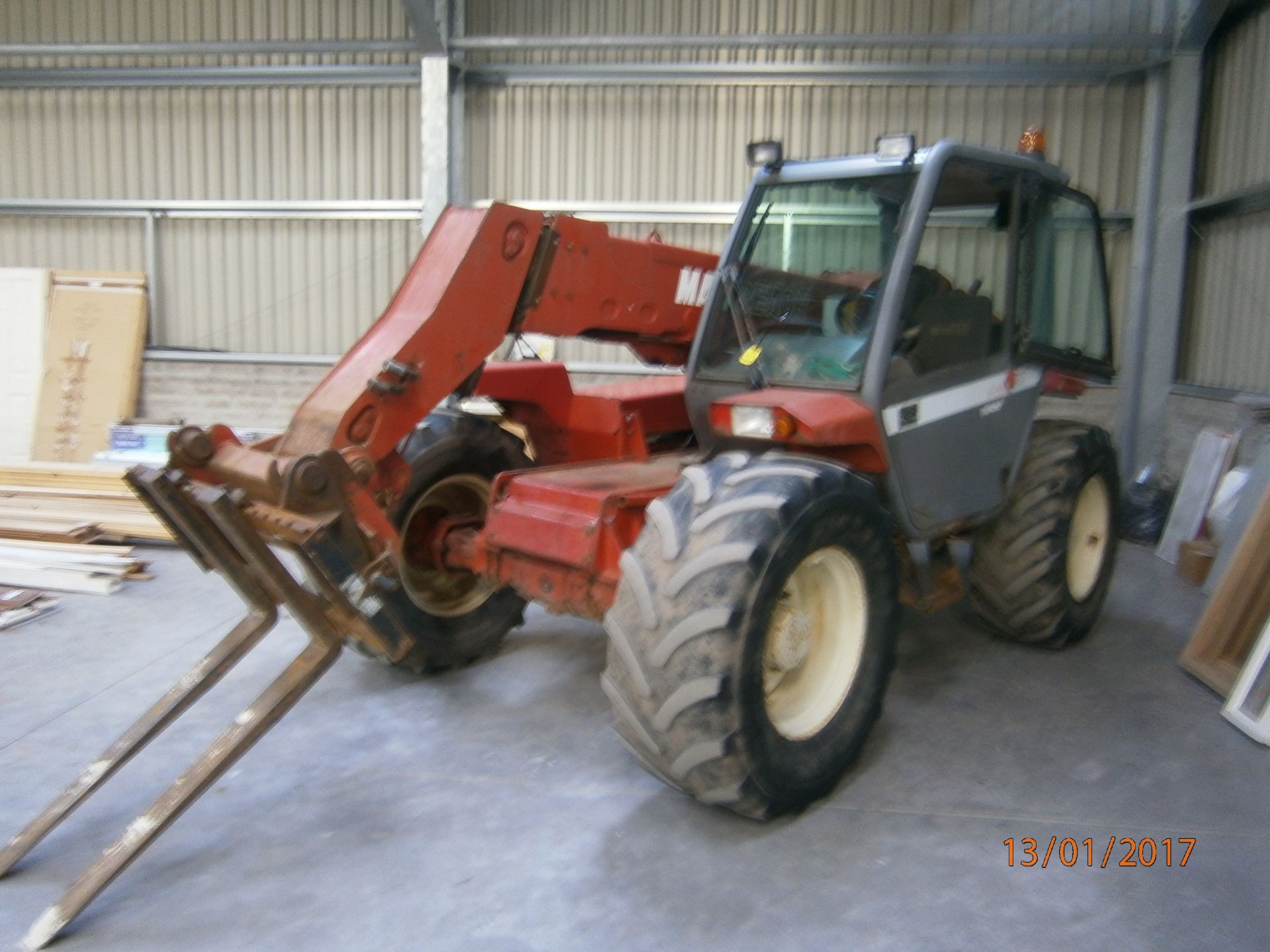 1 No. P846 FTS - Manitou MLT628 Turbo Telehandler - cw Manifix Hitch - Displaying 8,246 Hours - - Image 4 of 4