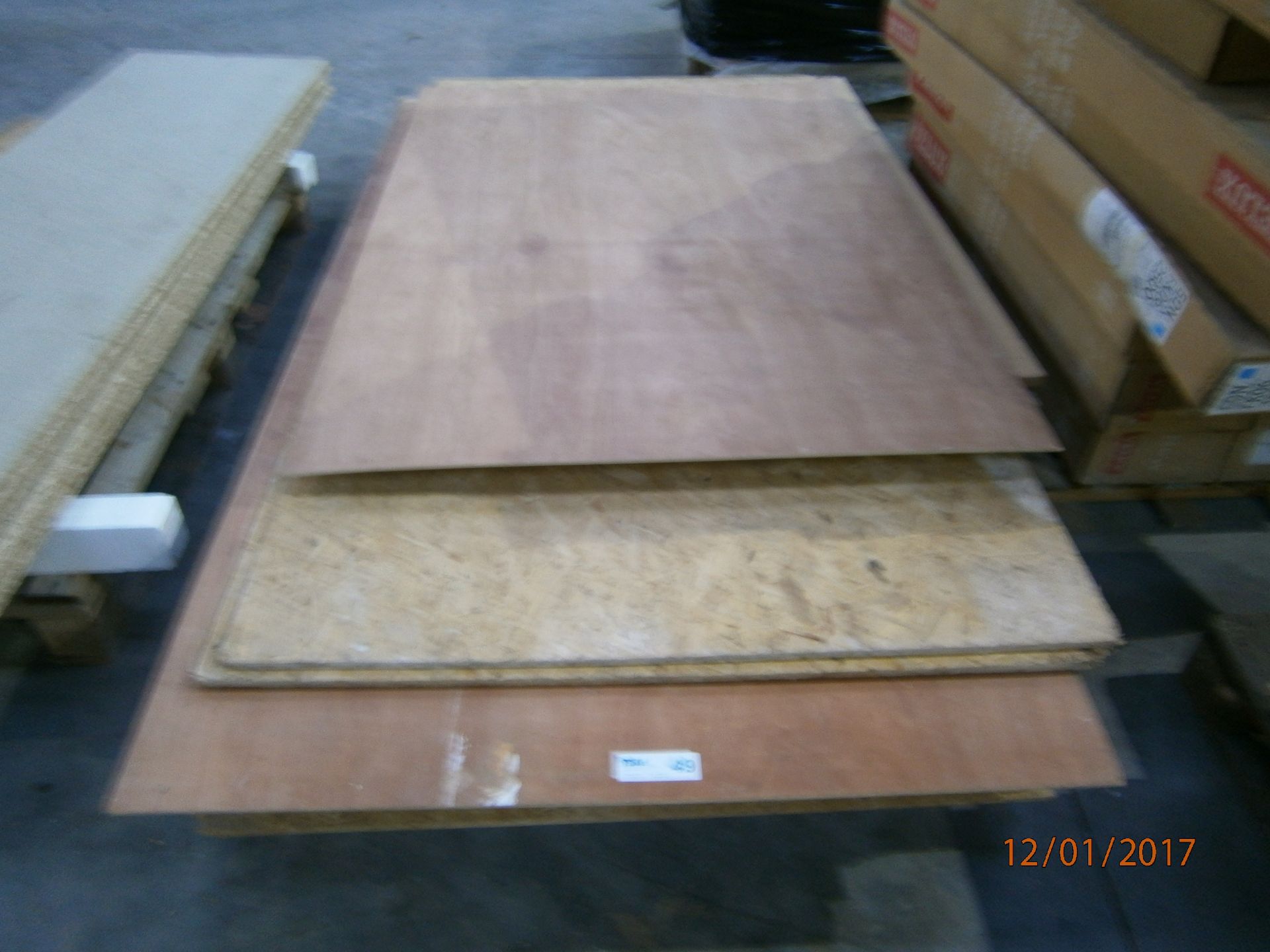 1 No. Pallet Assorted Plywood, Chipboard Etc