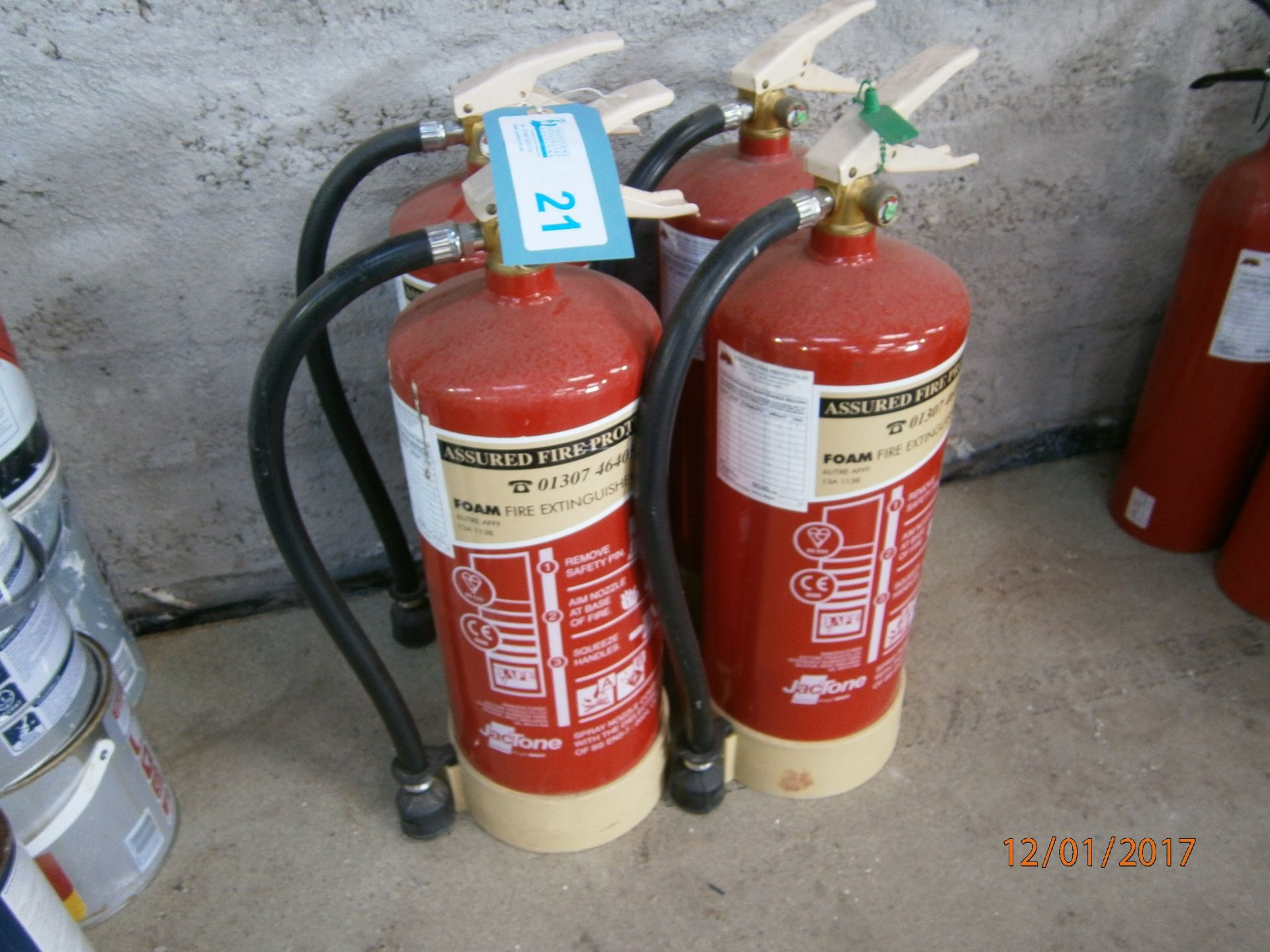 4 No. Foam Fire Extinguishers