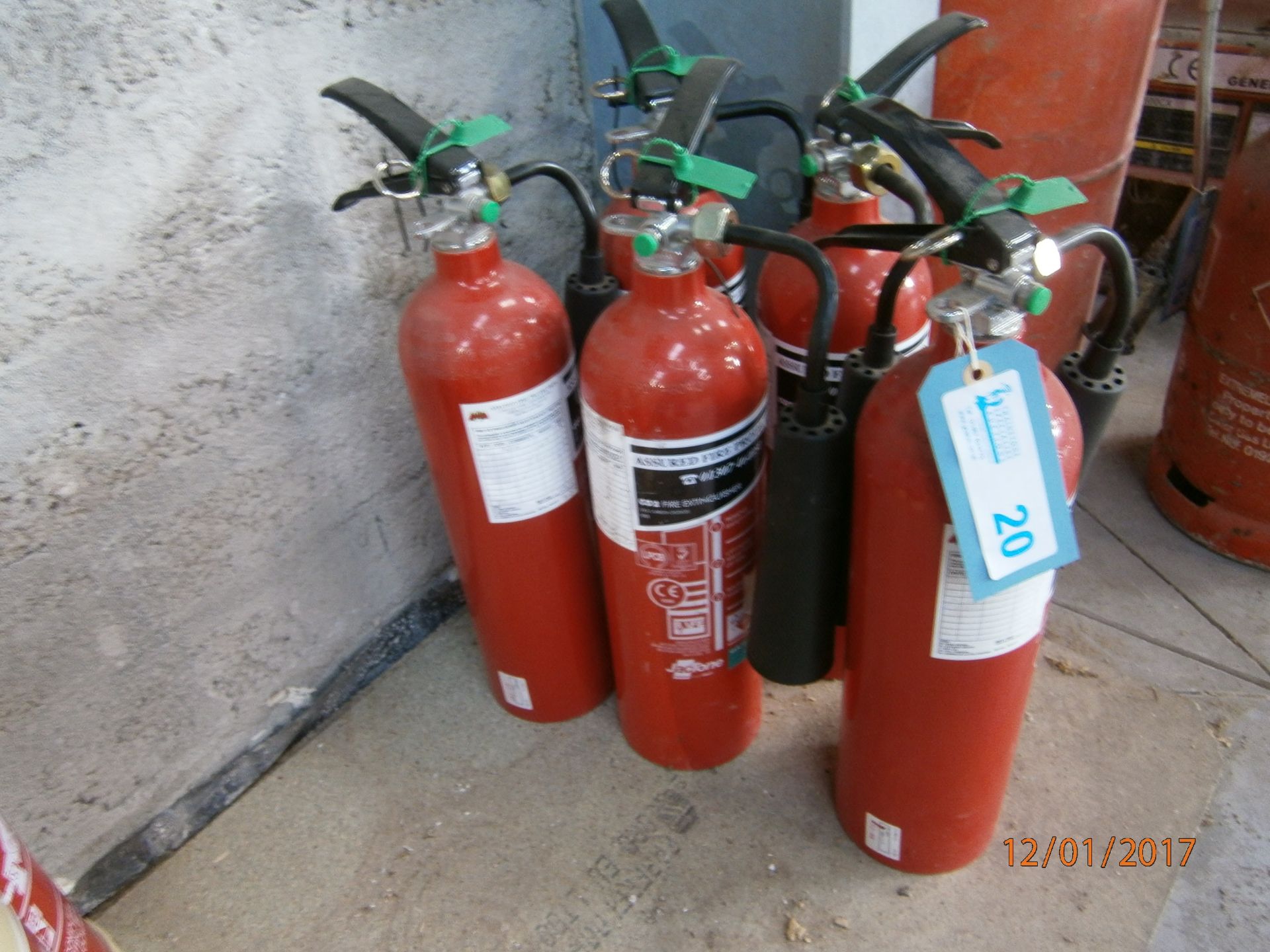 5 No. Carbon Dioxide Fire Extinguishers