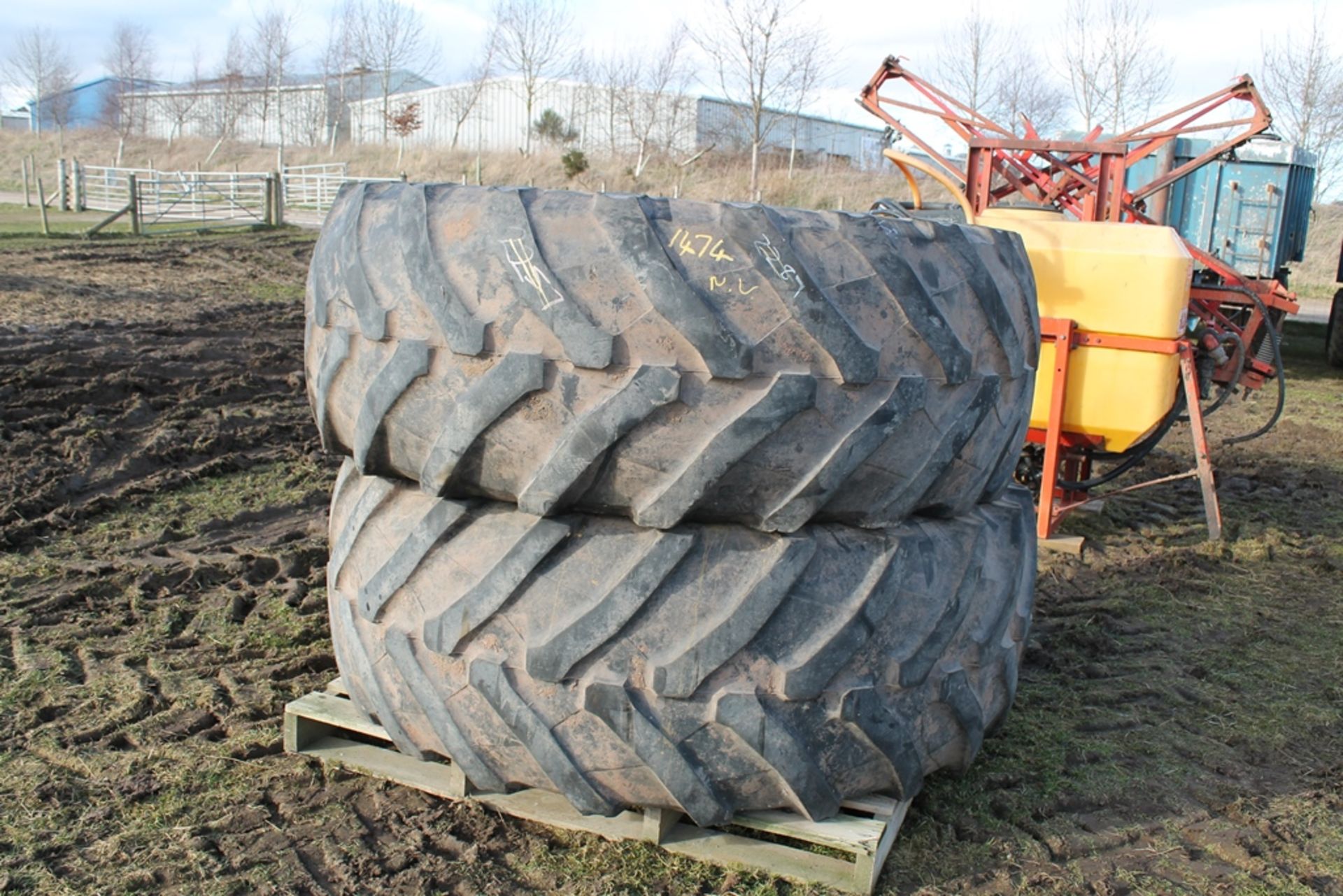 2 X TRACTOR WHEELS 650/45/42