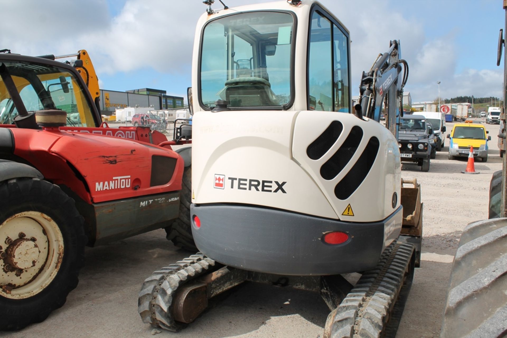 TEREX TC37, 3377HRS, 3.7T EXCAVATOR, C/W HITCH & 4 BUCKETS., G, PLUS VAT - Image 6 of 7