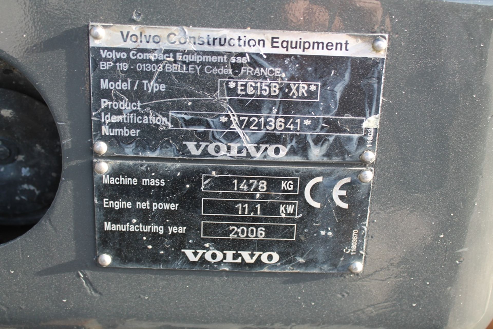 VOLVO EC 15B DIGGER - Image 4 of 4