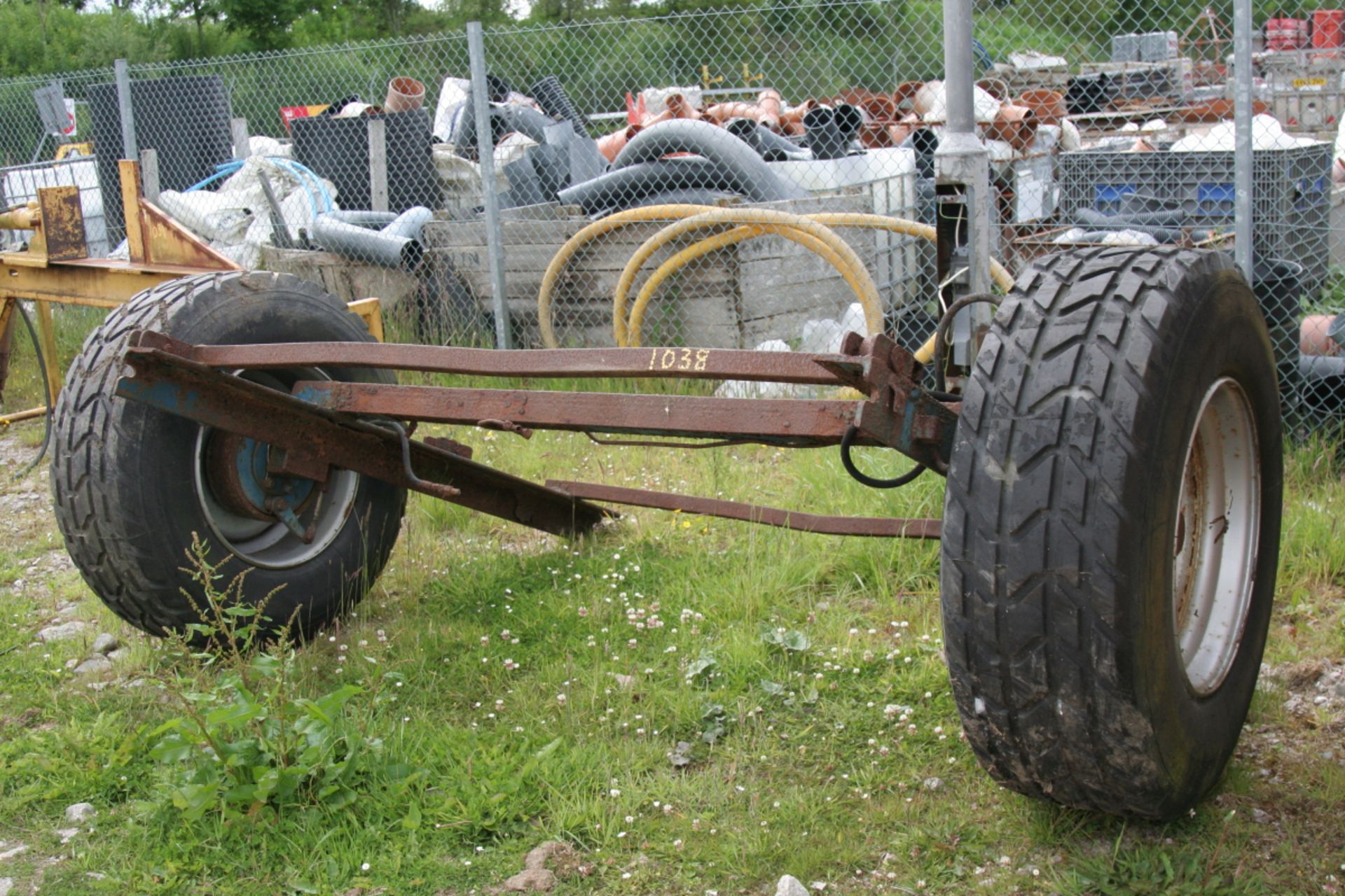 AXLE & WHEELS FOR CART