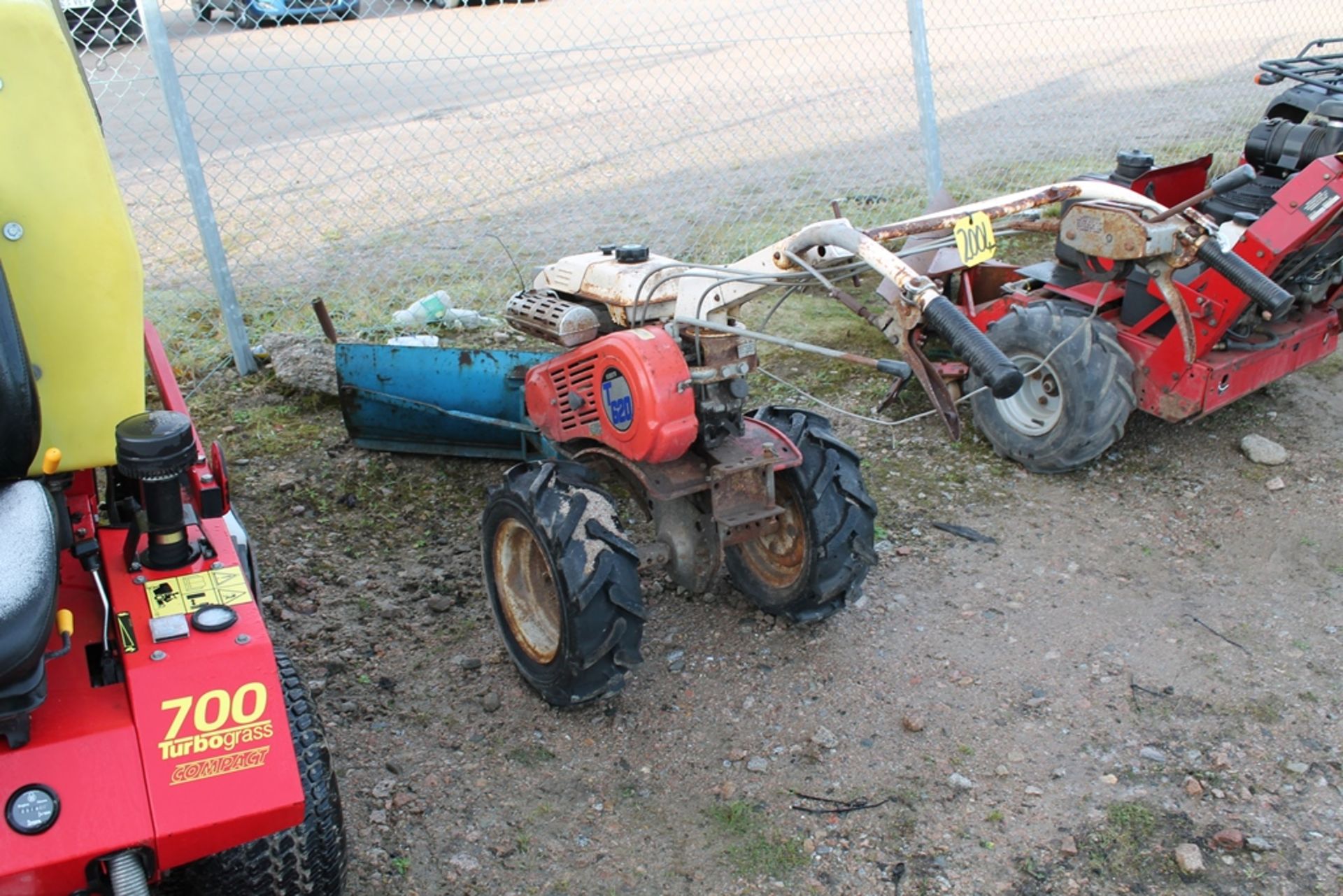 KUBOTA TILLER C/W SNOW PLOUGH