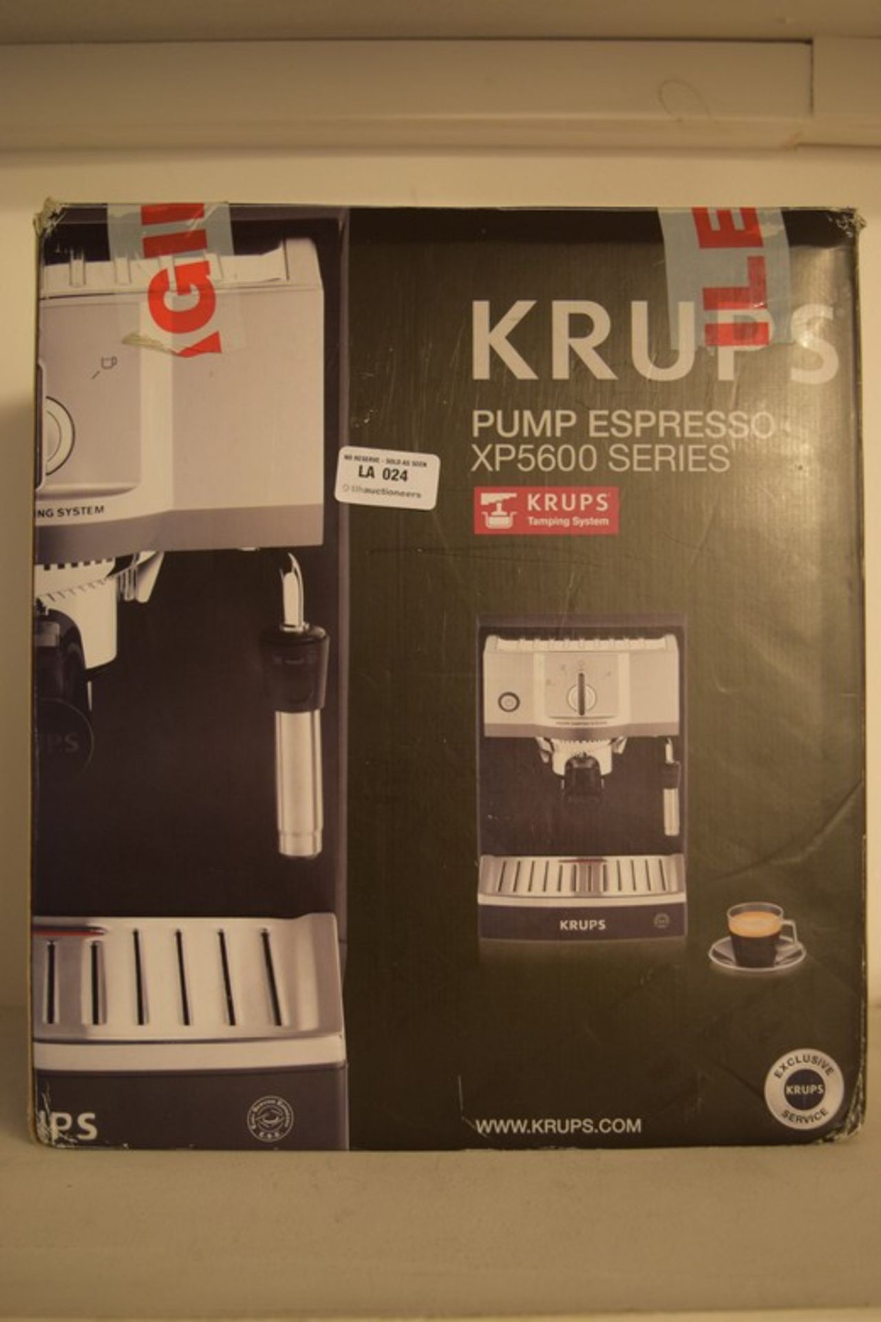 1 x BOXED KRUPS PUMP ESPRESSO XP5 600 SERIES AUTOMATIC COFFEE MACHINE RRP £180 (22.12.2016) *