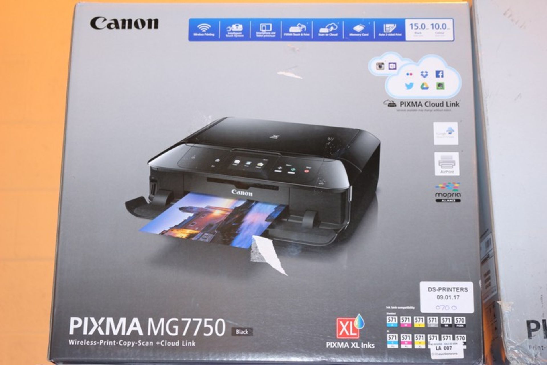 1 x BOXED CANON PIXMA MG7750 ALL IN ONE PRINTER SCANNER COPIER RRP £70 (9.1.17) *PLEASE NOTE THAT