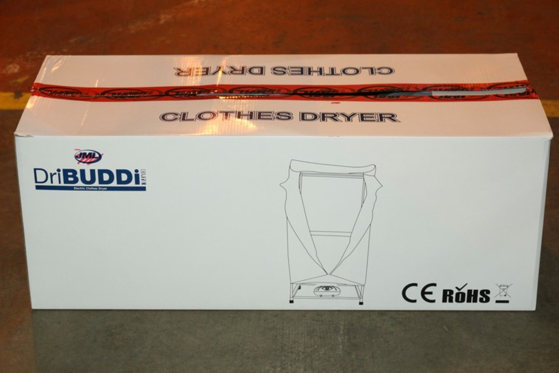 1 x BOXED DRIBUDDI ELITE 1200W ELECTRICALLY HEATED CLOTHES DRYER *PLEASE NOTE THAT THE BID PRICE