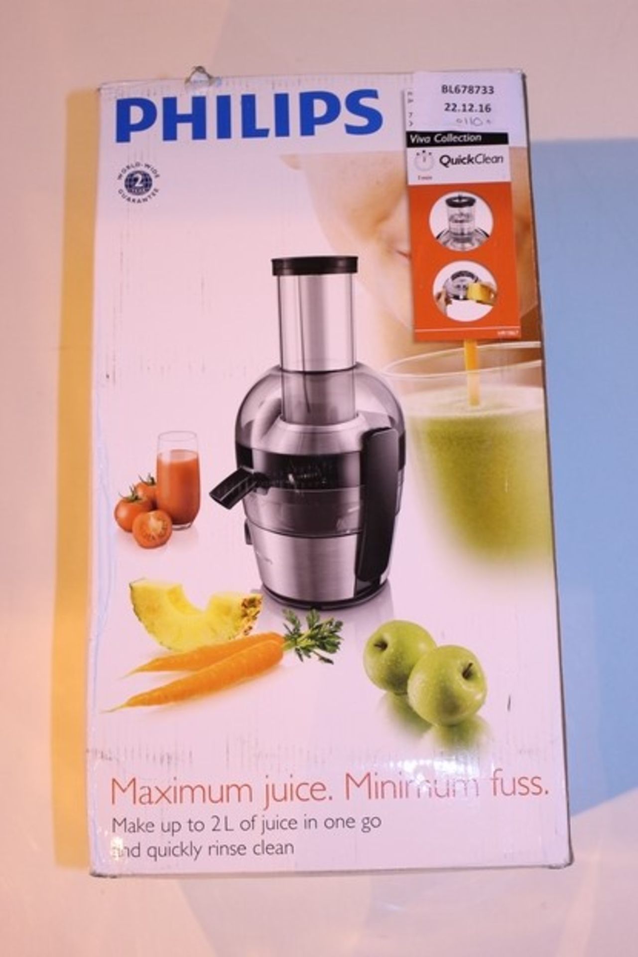 1X BOXED PHILIPS JUICER 700W RRP £100 (BL678733)