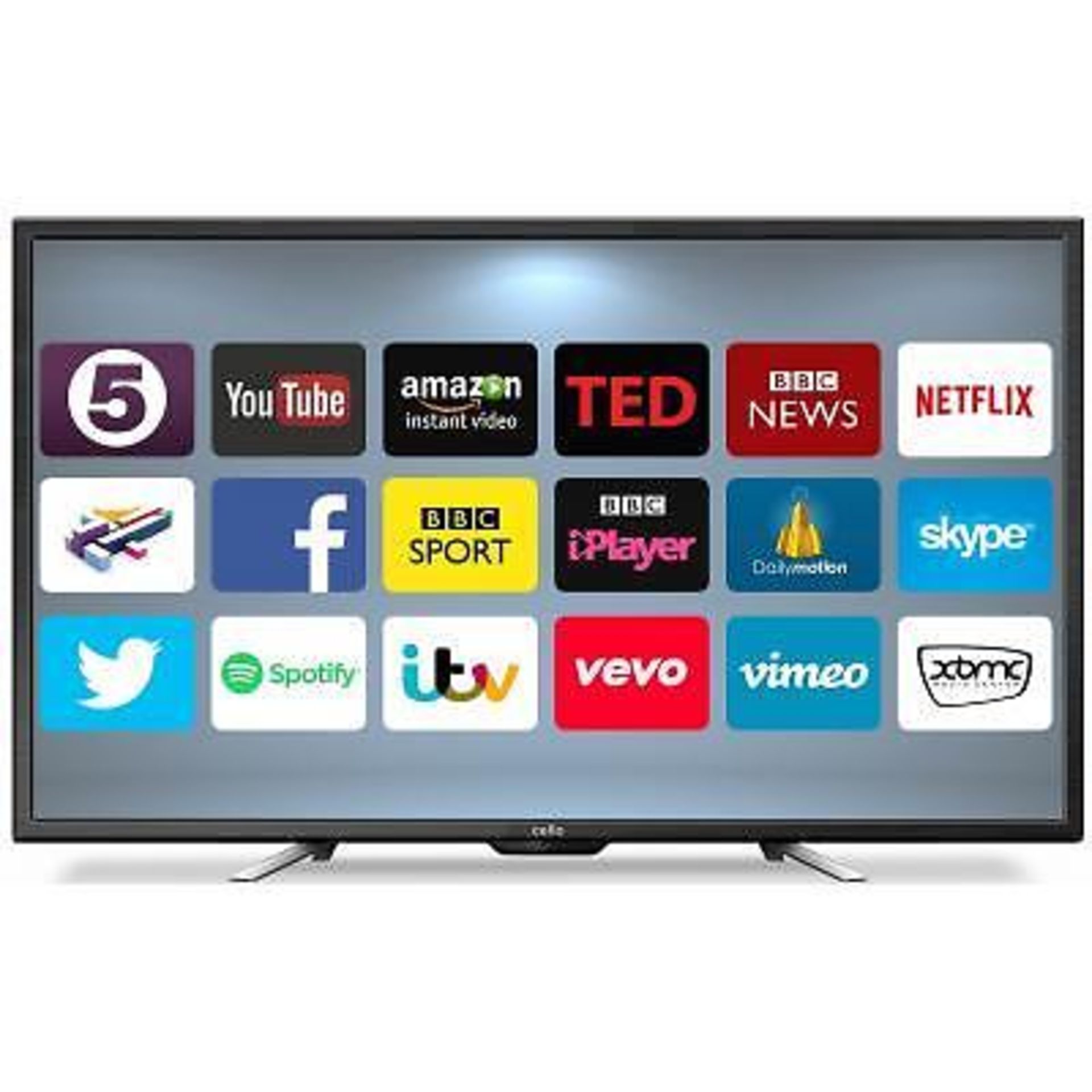 CELLO 50" SMART 4K LED TV Wi-Fi ANDROID APP's FREEVIEW HD USB HDMI UHD - Image 2 of 2