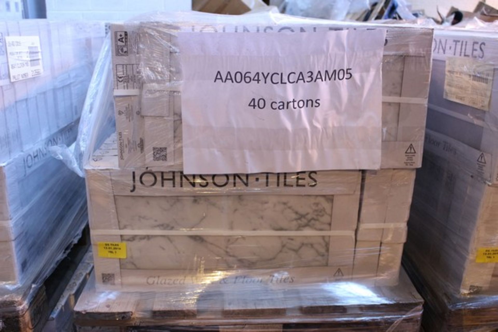 ONE PALLET TO CONTAIN 40X BOXES OF BRAND NEW CLCA3AM05 600X300 FLOOR AND WALL TILES RRP COMBINED £