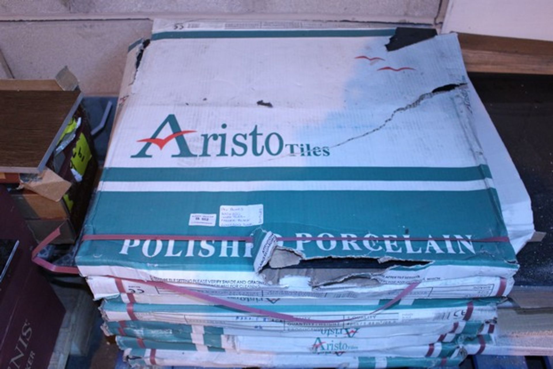 14X BOXED BRAND NEW FACTORY SEALED BY ARISTO TILES AT JOHNSON TILES PORCELAIN PARADE BLACK FLOOR - Image 2 of 3