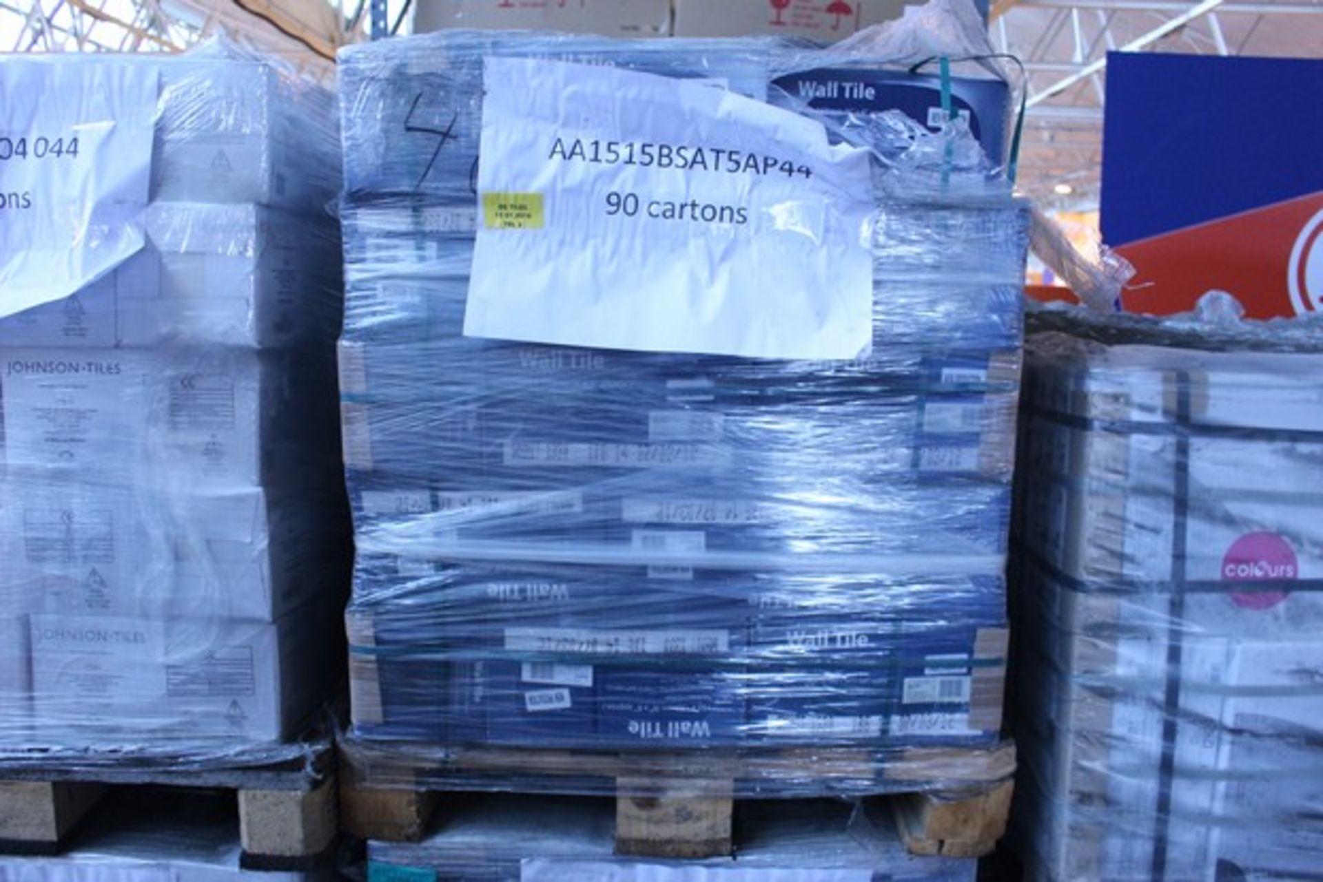 ONE PALLET TO CONTAIN 90X BOXES OF BRAND NEW BSAT5A 150X150 FLOOR AND WALL TILES RRP COMBINED £