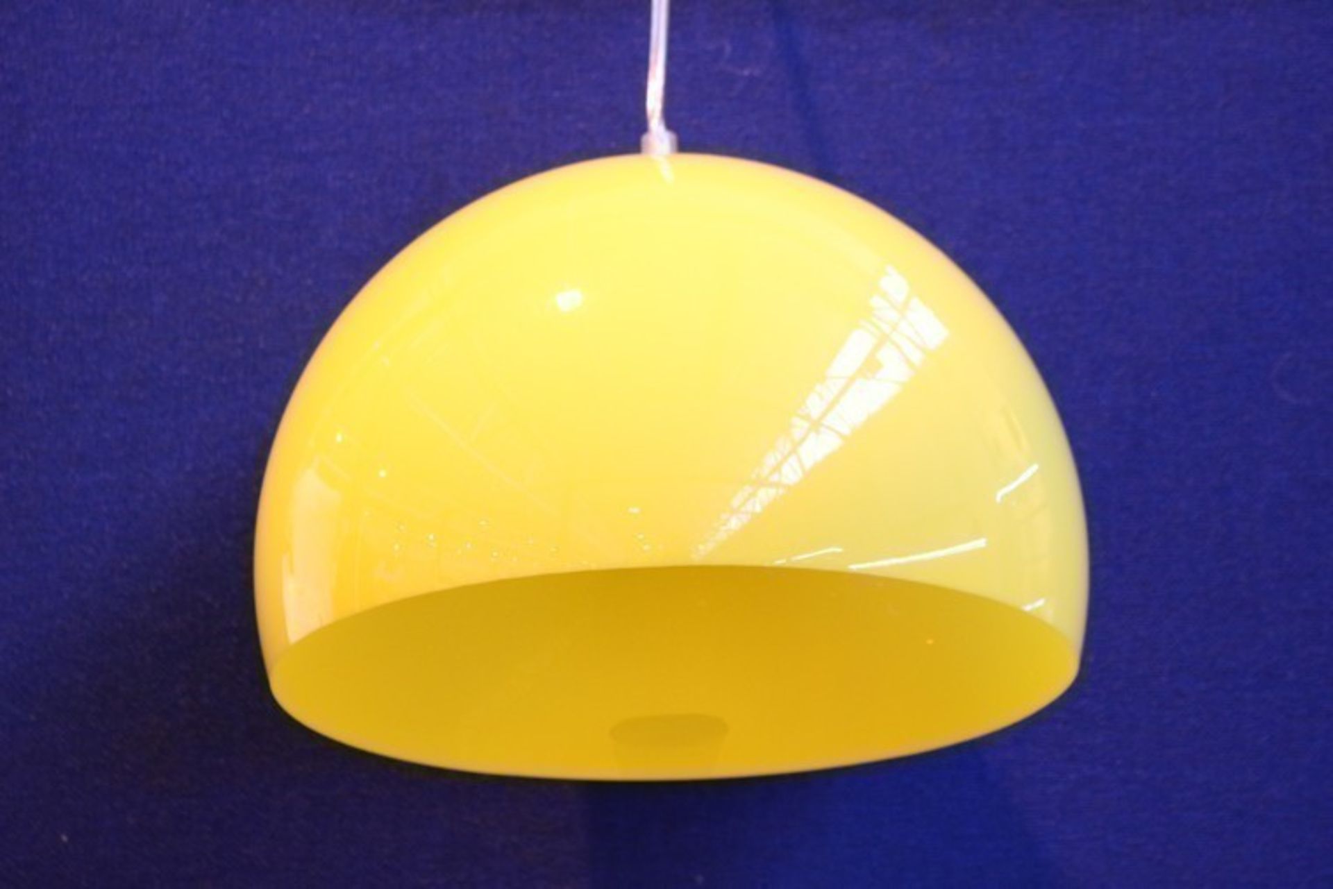 1 x BOXED BRAND NEW AND SEALED FLY ROMAN CONRAD COLLECTION SMALL CEILING LIGHT FITTING IN YELLOW (