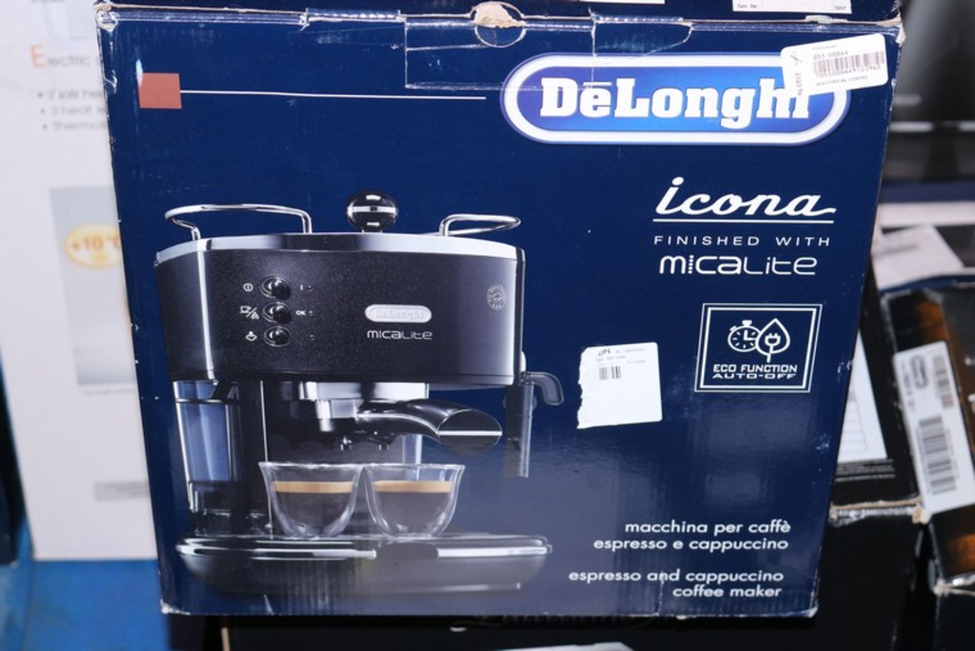 1 x BOXED DELONGHI ICONA MICALITE COFFEE MACHINE RRP £160 (17.2.17) *PLEASE NOTE THAT THE BID