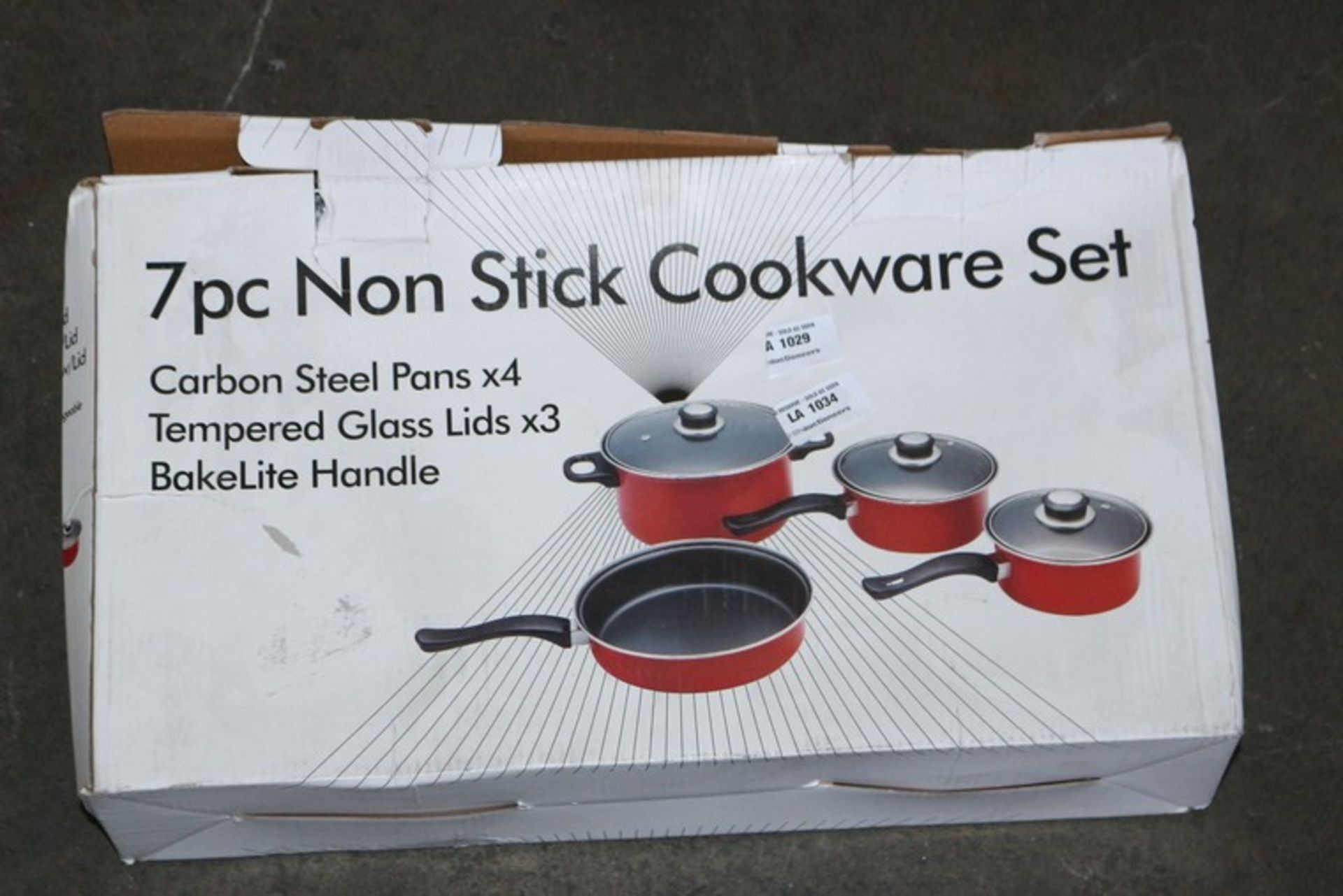 1 x BOXED 7 PIECE NON STICK COOK WEAR SET *PLEASE NOTE THAT THE BID PRICE IS MULTIPLIED BY THE