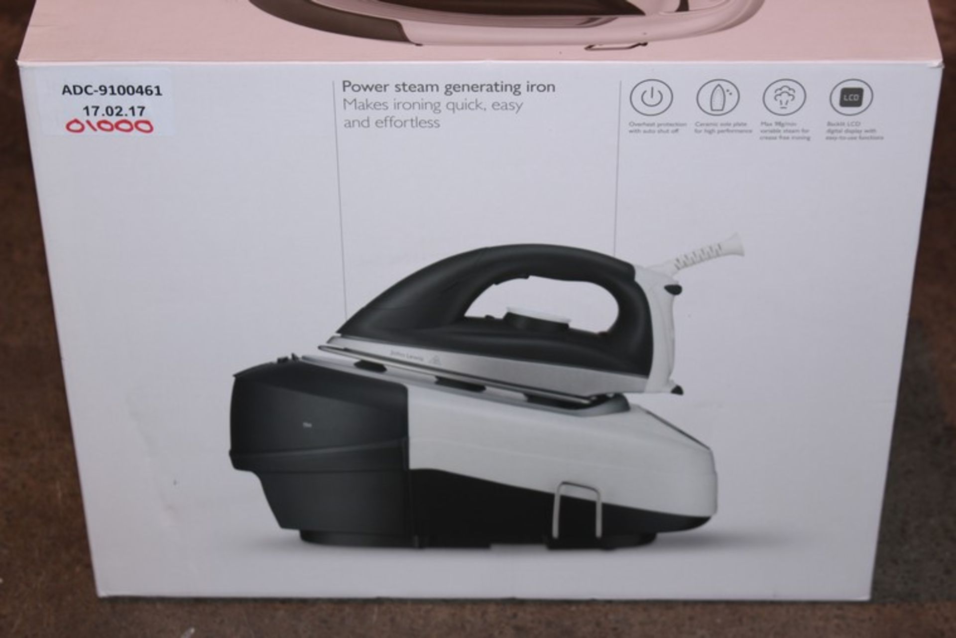 1 x BOXED POWER STEAM GENERATING IRON RRP £100 (17.2.17) *PLEASE NOTE THAT THE BID PRICE IS