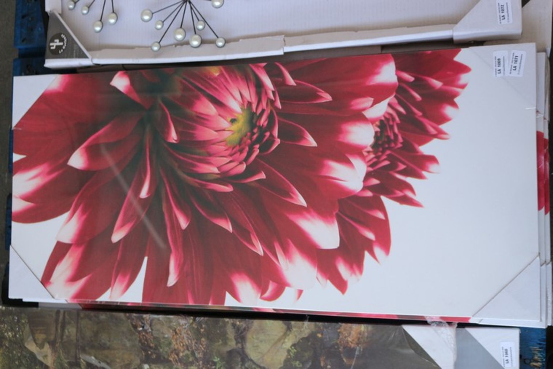 1 x FLORAL CANVAS WALL ART PICTURE *PLEASE NOTE THAT THE BID PRICE IS MULTIPLIED BY THE NUMBER OF