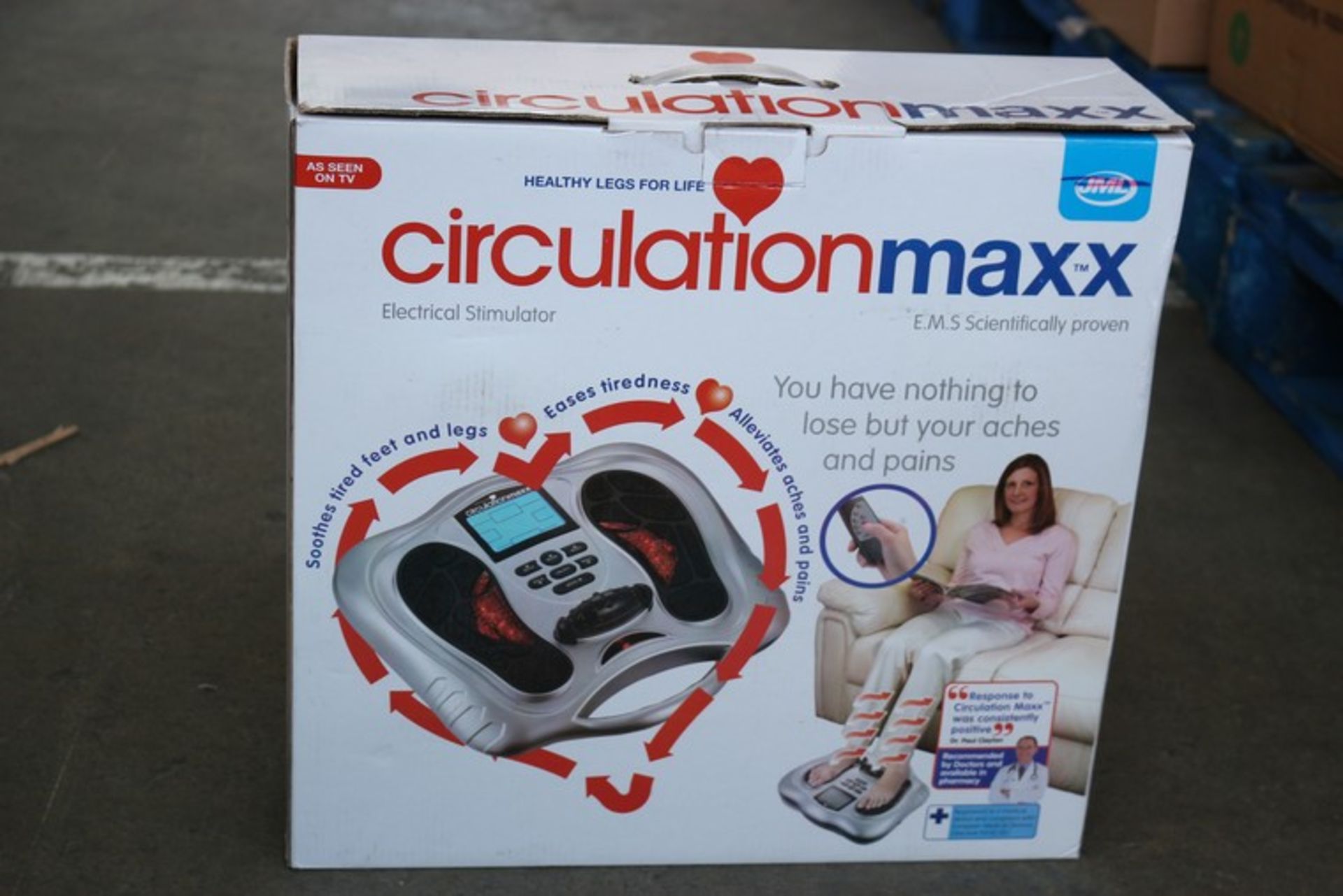 1 x BOXED CIRCULATION MAX ELECTRIC STIMULATOR *PLEASE NOTE THAT THE BID PRICE IS MULTIPLIED BY THE