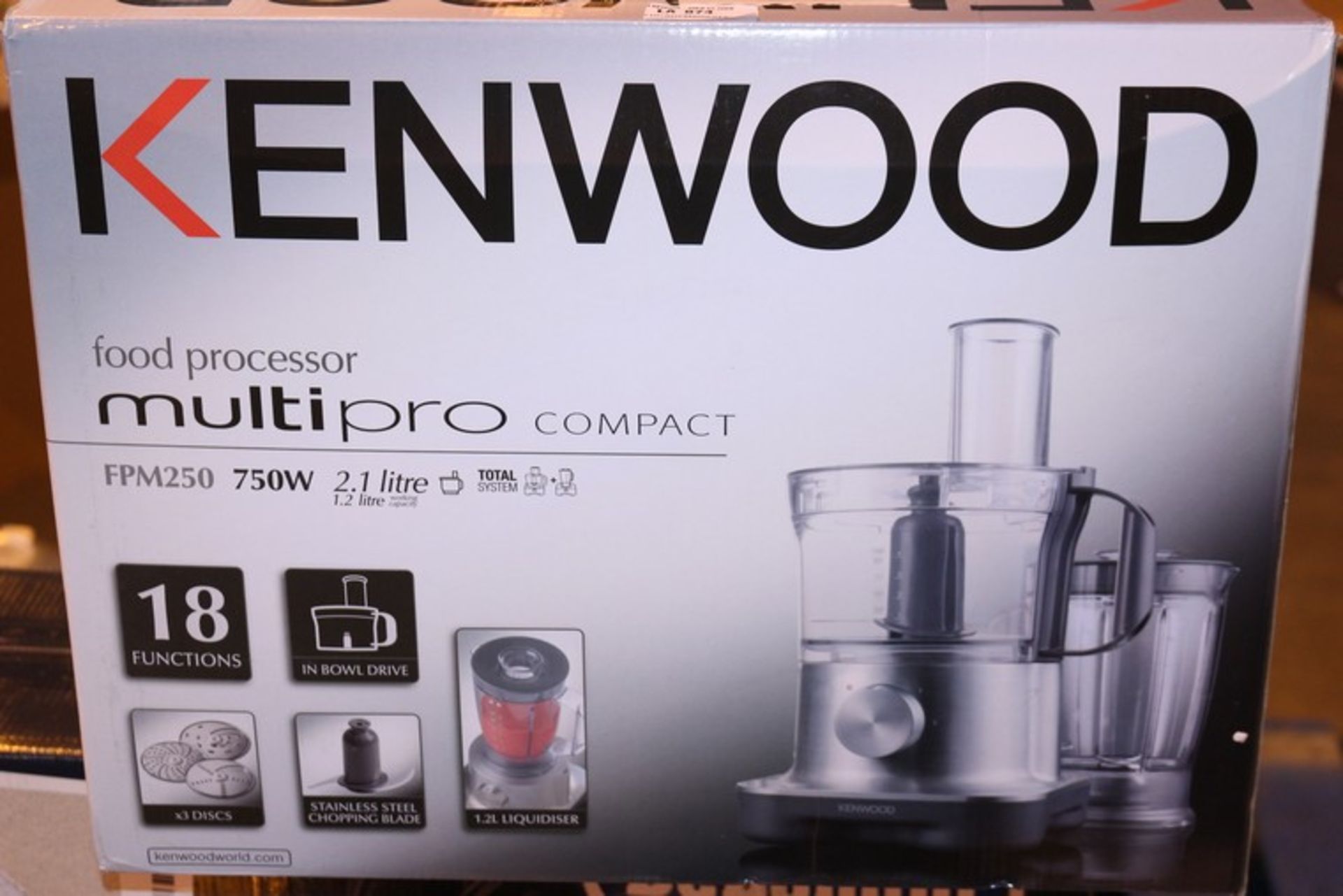 1 x BOXED KENWOOD MULTI PRO FPM250 750W 2.1L MULTI PRO COMPACT FOOD PROCESSOR RRP £70 (17.2.17) *