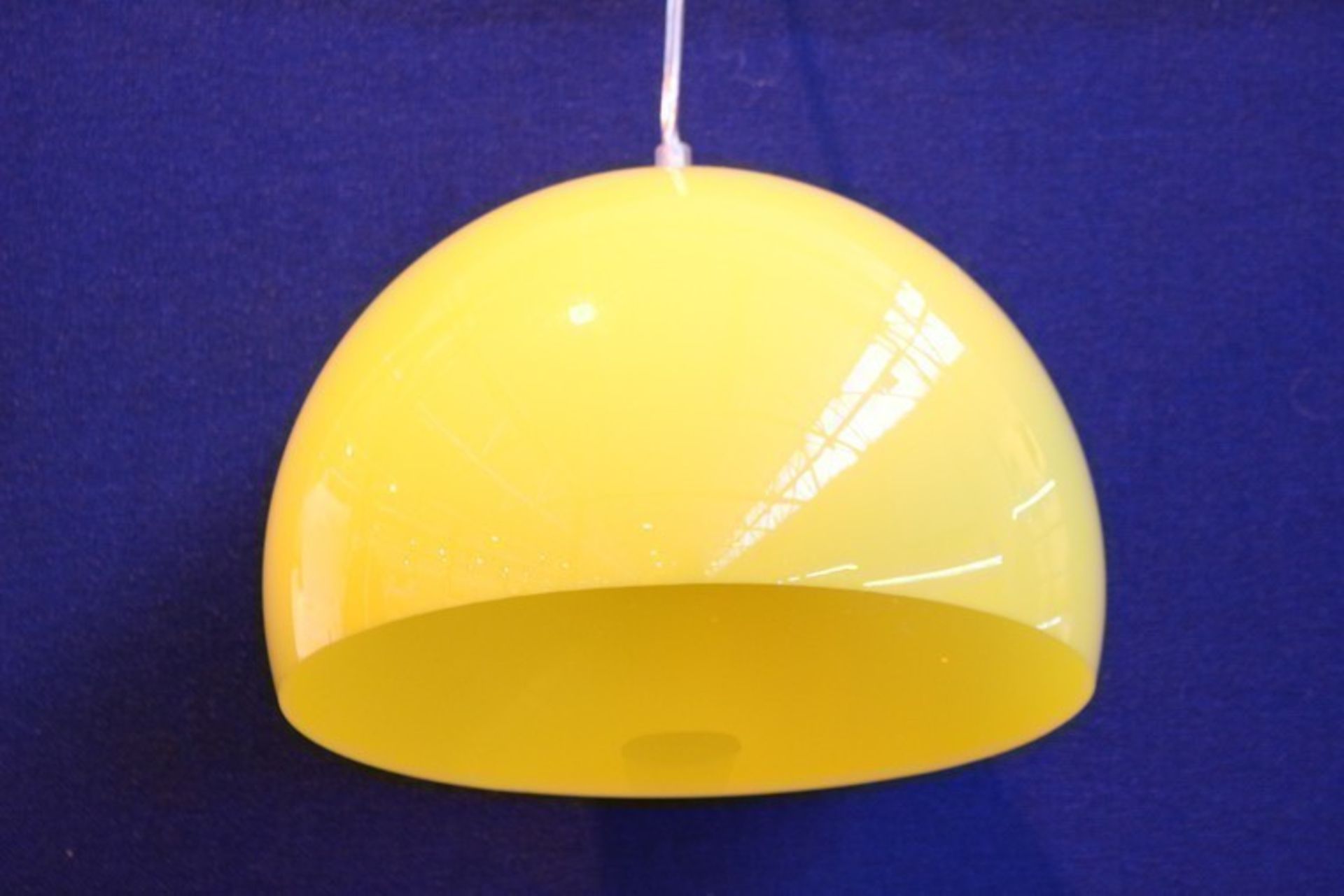 1 x BOXED BRAND NEW AND SEALED FLY ROMAN CONRAD COLLECTION SMALL CEILING LIGHT FITTING IN YELLOW (