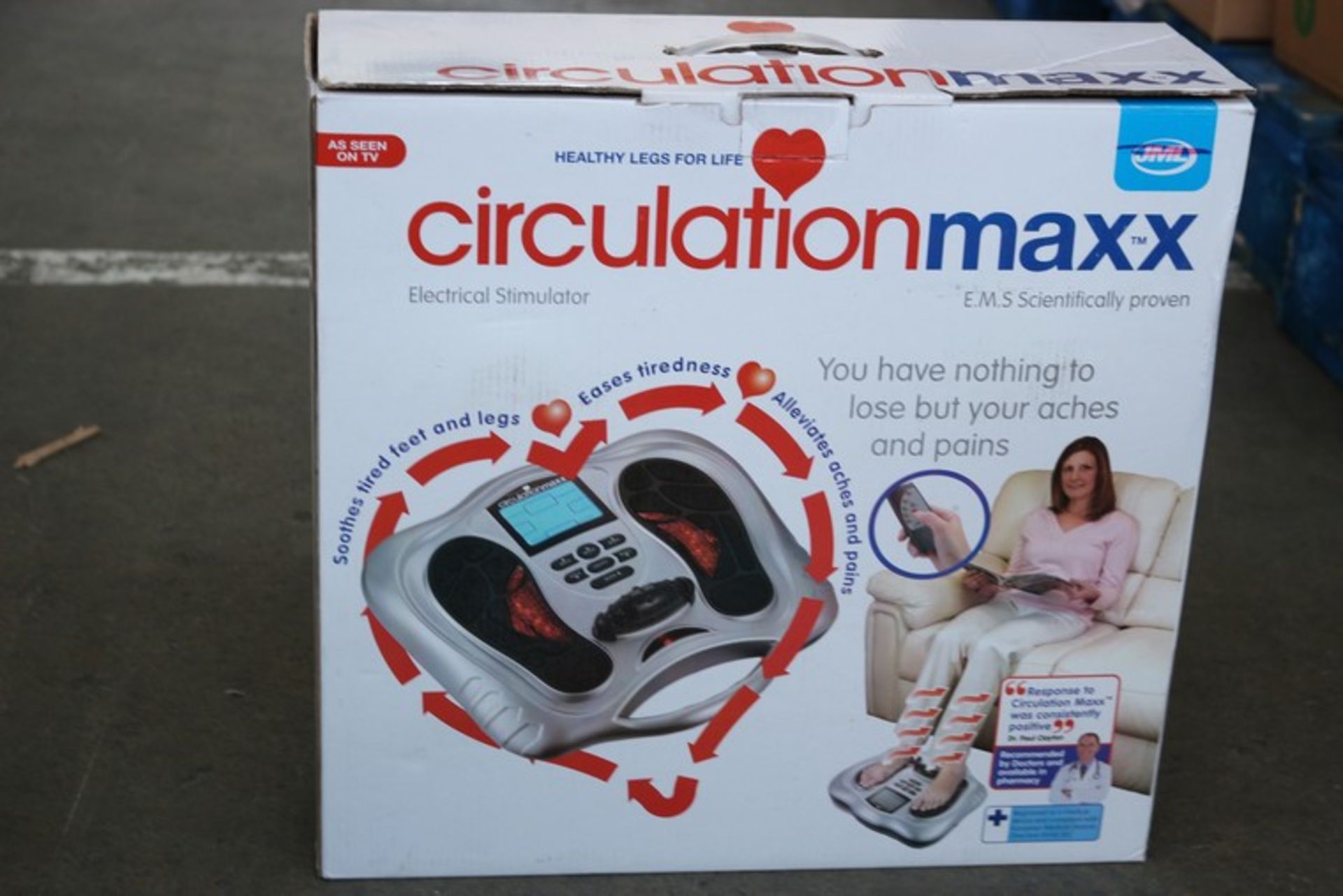 1 x BOXED CIRCULATION MAX ELECTRIC STIMULATOR *PLEASE NOTE THAT THE BID PRICE IS MULTIPLIED BY THE