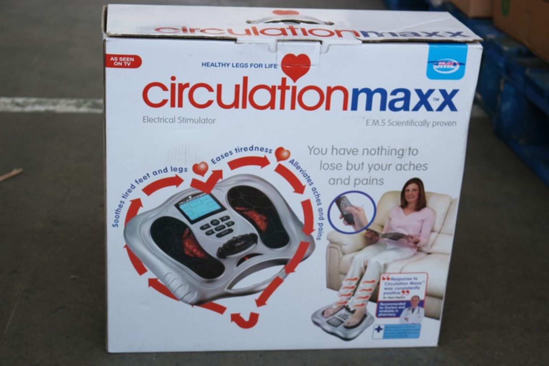 1 x BOXED CIRCULATION MAX ELECTRIC STIMULATOR *PLEASE NOTE THAT THE BID PRICE IS MULTIPLIED BY THE