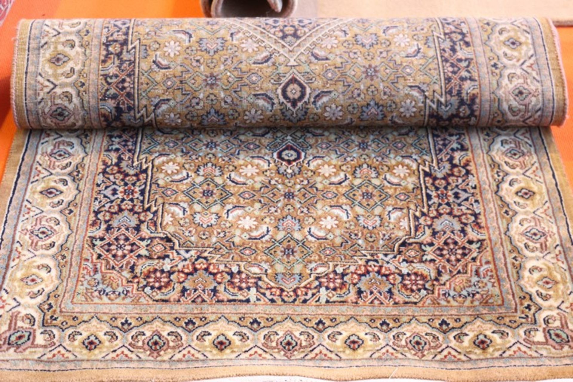 1 x MOMIN BIDJAR 93X148CM 100% NEW ZEALAND WOOL AND SILK FLOOR RUG WITH 276000 KNOTS PER SQUARE