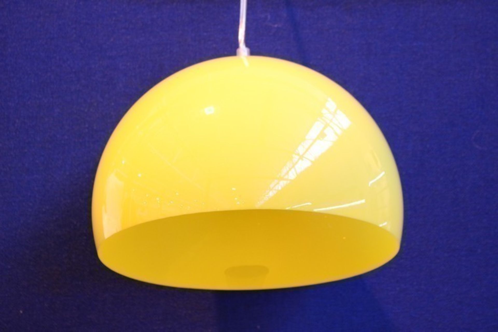 1 x BOXED BRAND NEW AND SEALED FLY ROMAN CONRAD COLLECTION SMALL CEILING LIGHT FITTING IN YELLOW (