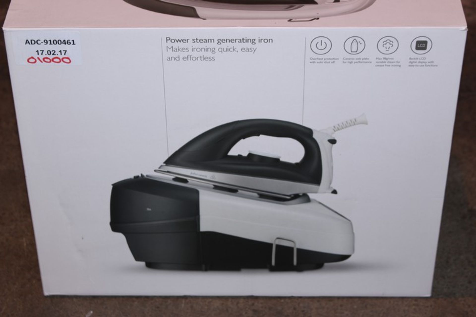 1 x BOXED POWER STEAM GENERATING IRON RRP £100 (17.2.17) *PLEASE NOTE THAT THE BID PRICE IS